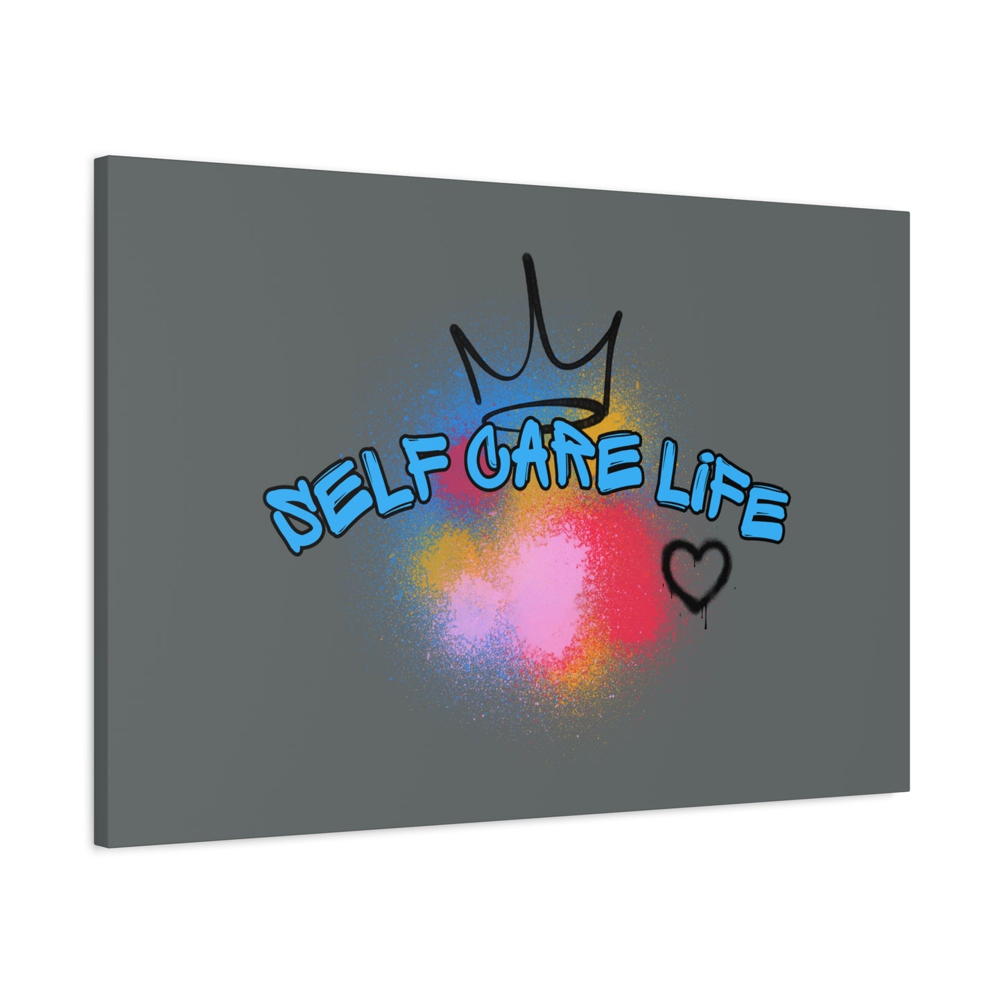 CANVAS - Self Care Life Blue Matte Canvas, Stretched, 1.25"