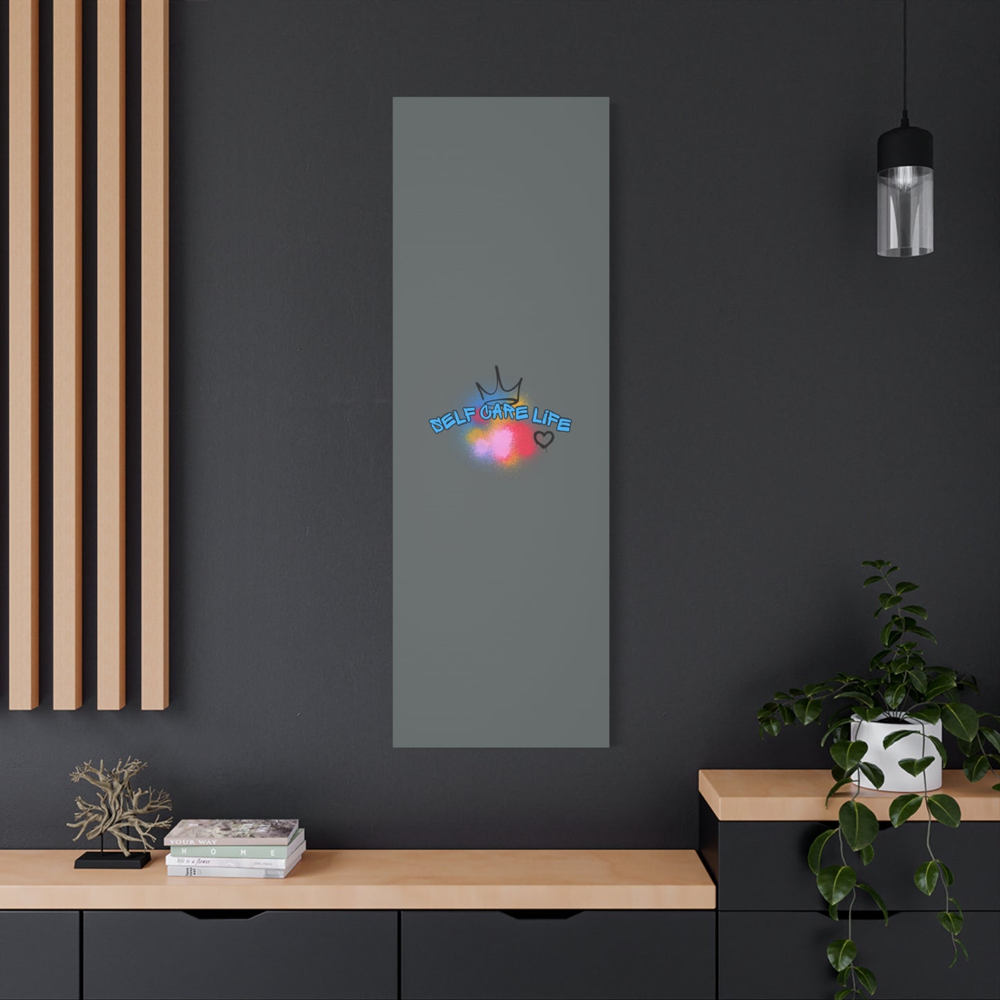 CANVAS - Self Care Life Blue Matte Canvas, Stretched, 1.25"