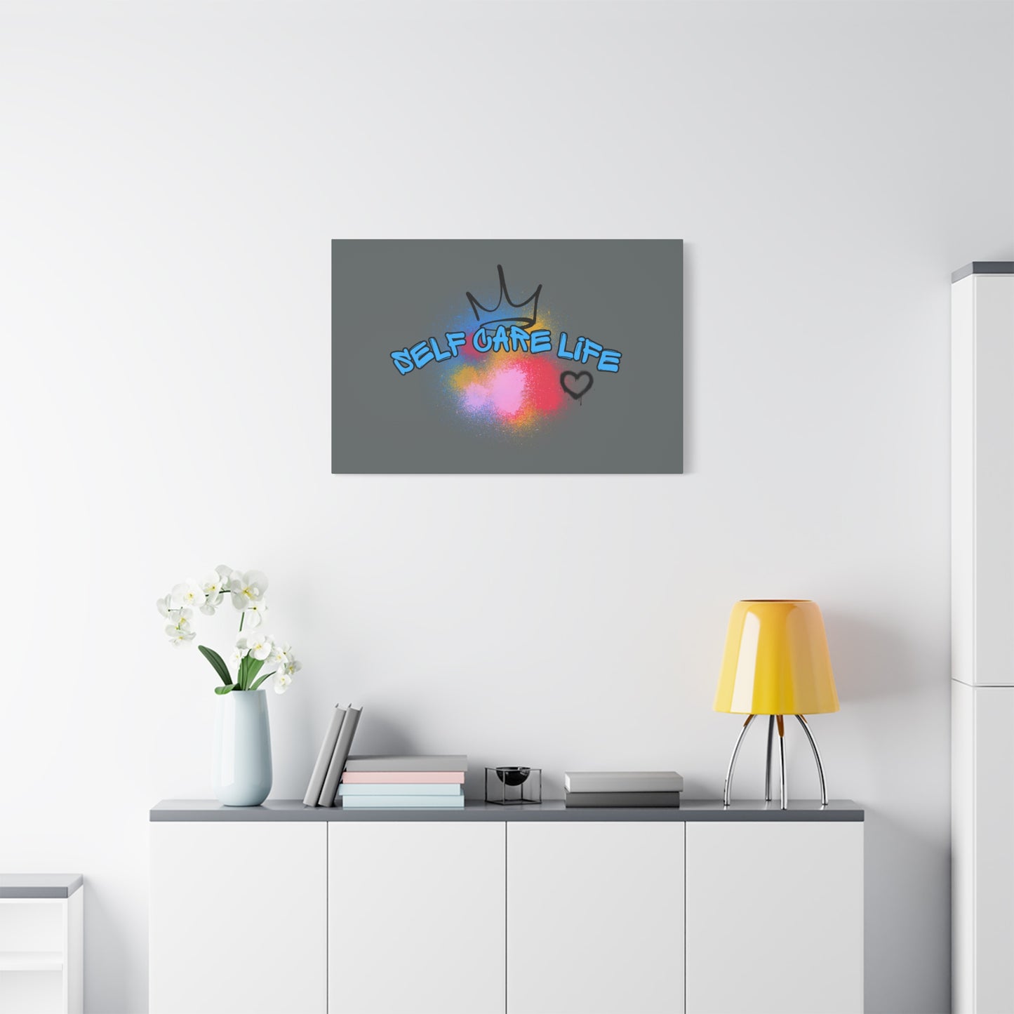 CANVAS - Self Care Life Blue Matte Canvas, Stretched, 1.25"