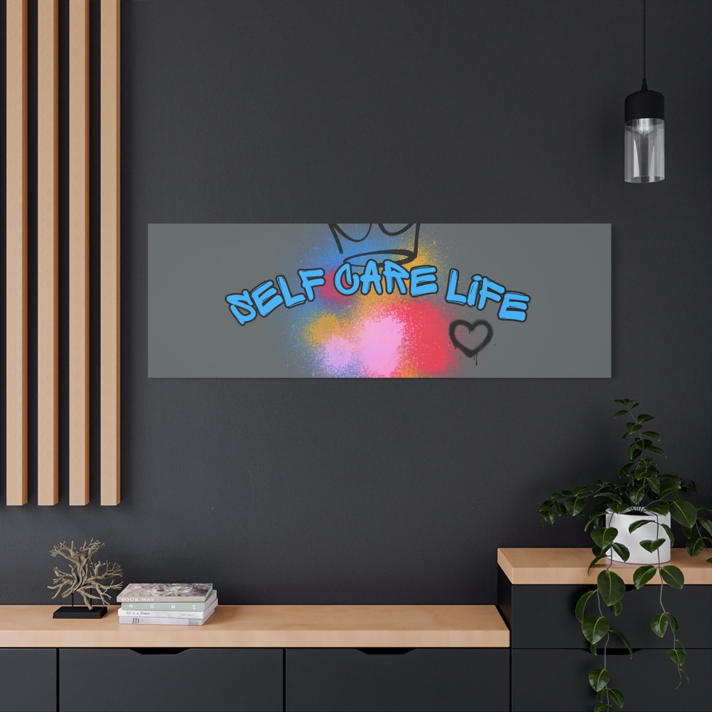 CANVAS - Self Care Life Blue Matte Canvas, Stretched, 1.25"
