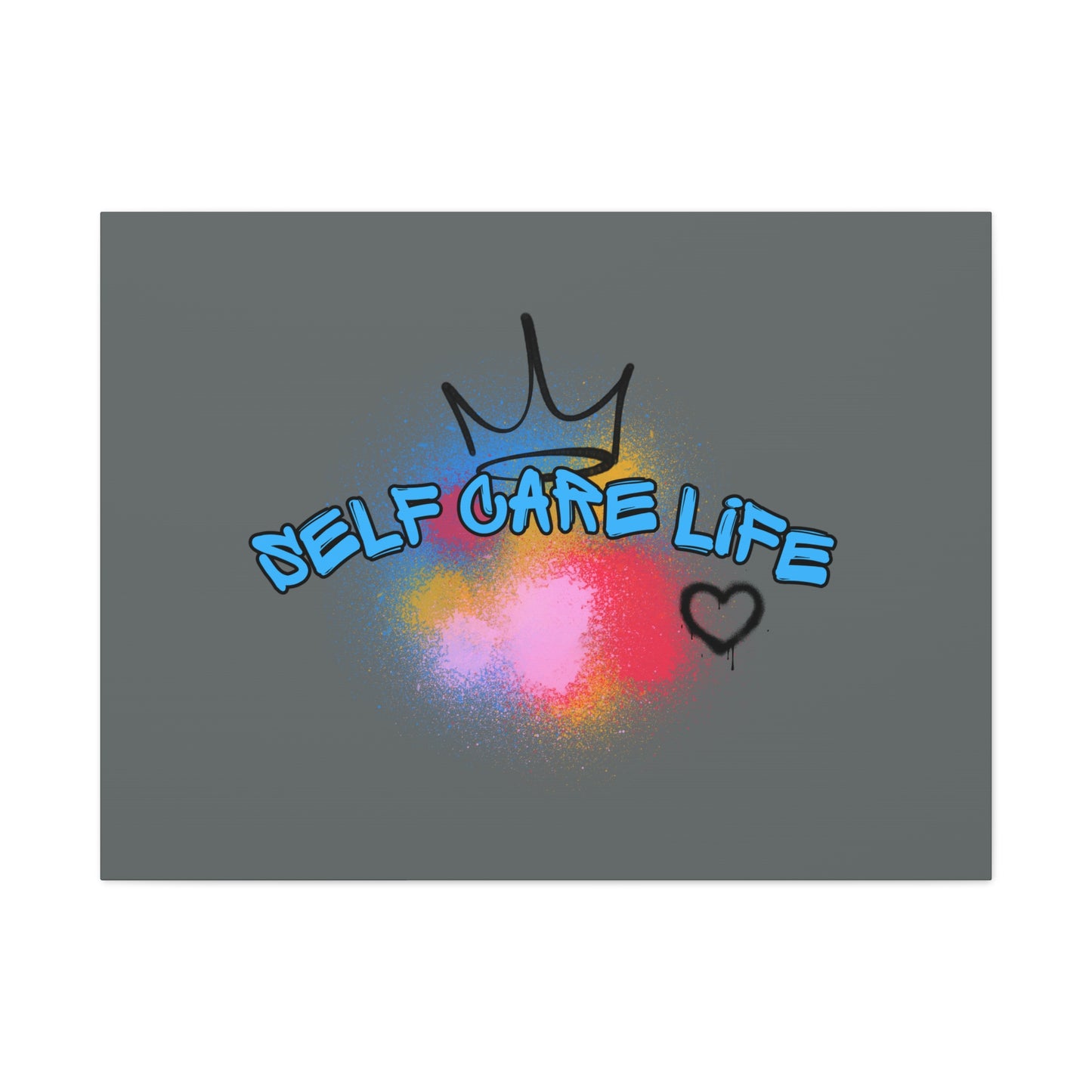 CANVAS - Self Care Life Blue Matte Canvas, Stretched, 1.25"