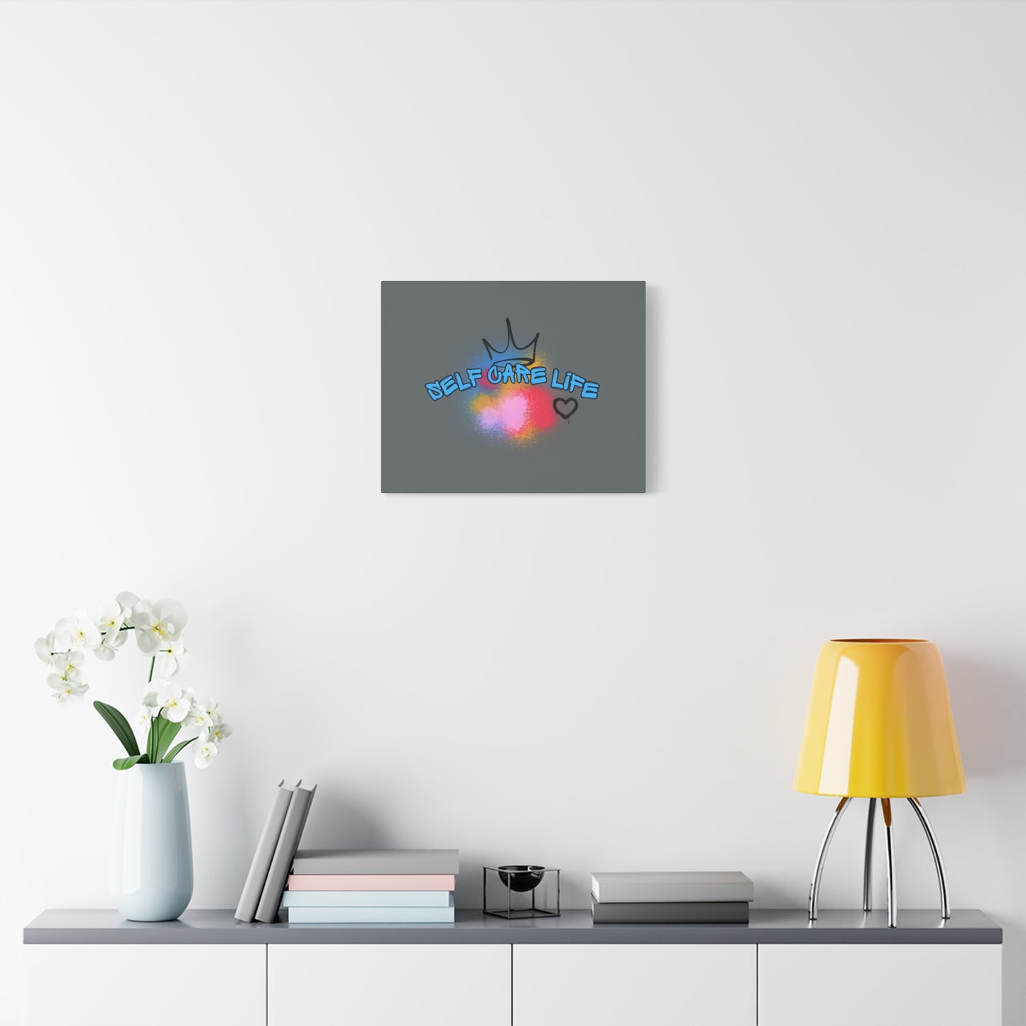 CANVAS - Self Care Life Blue Matte Canvas, Stretched, 1.25"