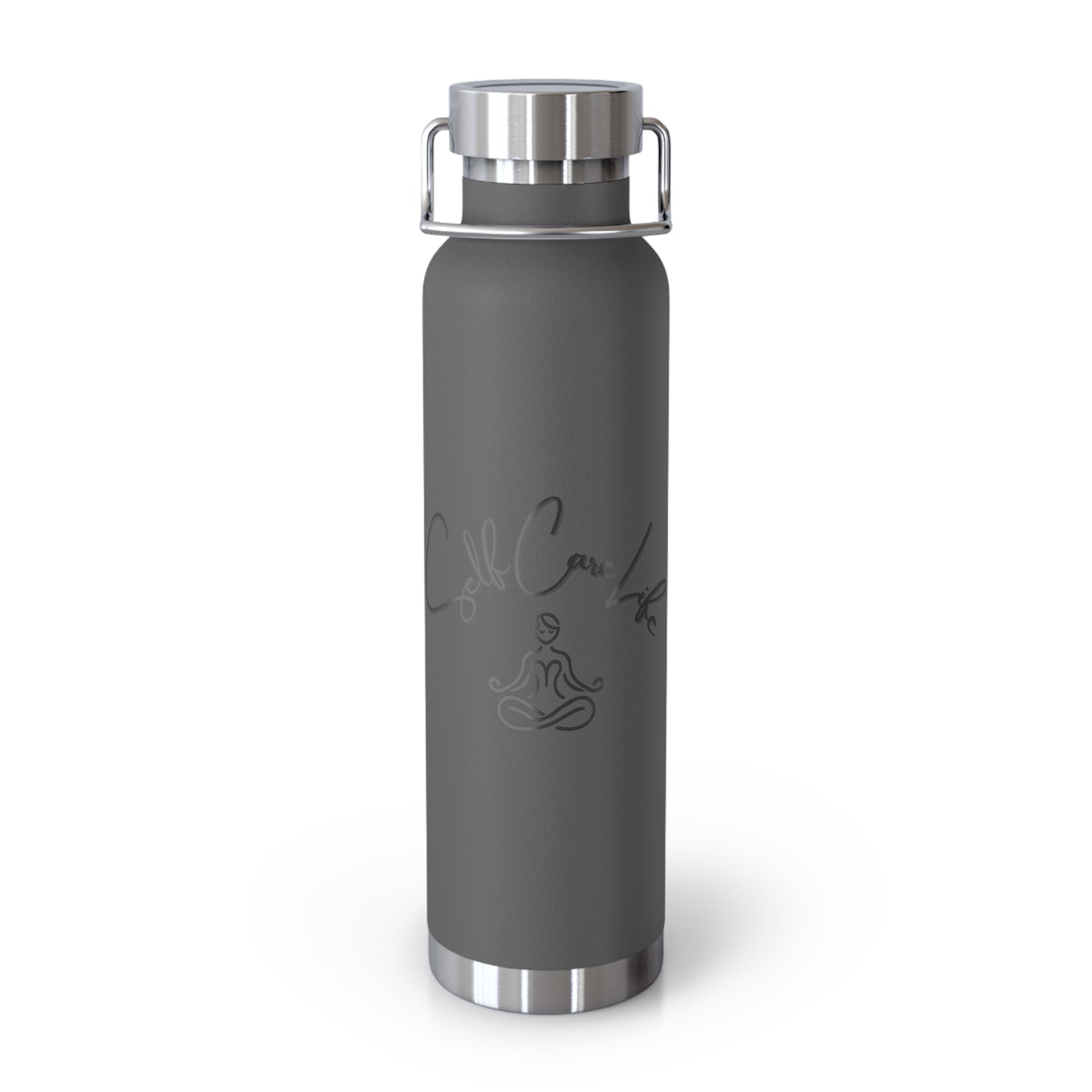Self Care Life Yoga Inspirational Copper Vacuum Insulated Water Bottle – 22oz Self Care Vibe
