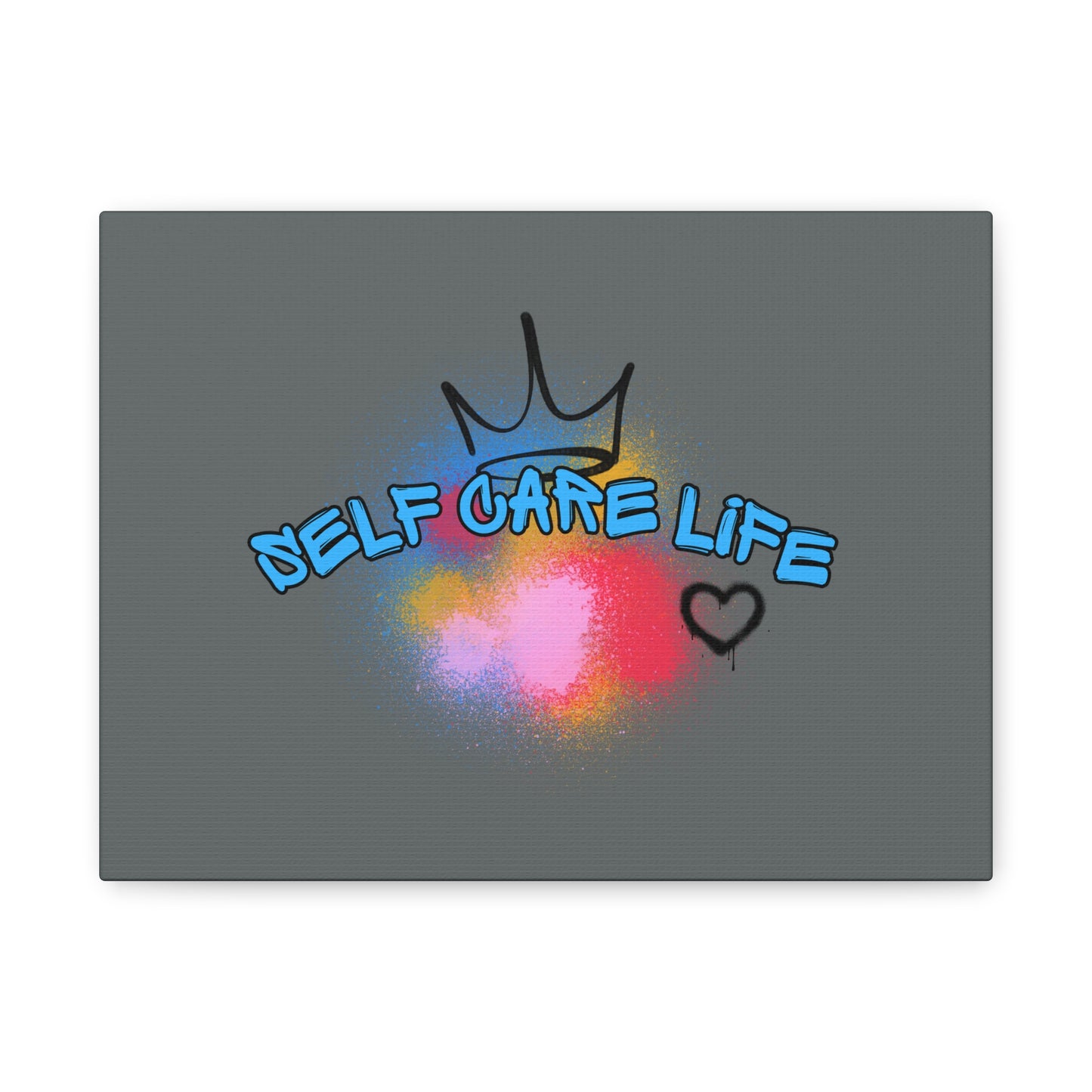 CANVAS - Self Care Life Blue Matte Canvas, Stretched, 1.25"