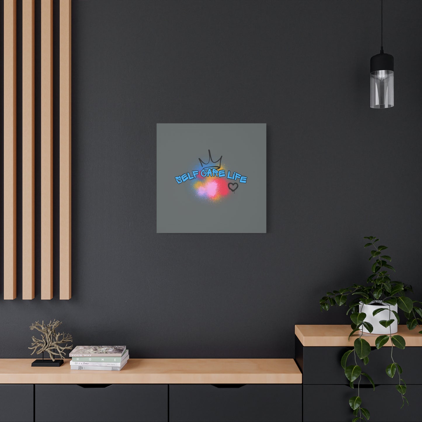 CANVAS - Self Care Life Blue Matte Canvas, Stretched, 1.25"