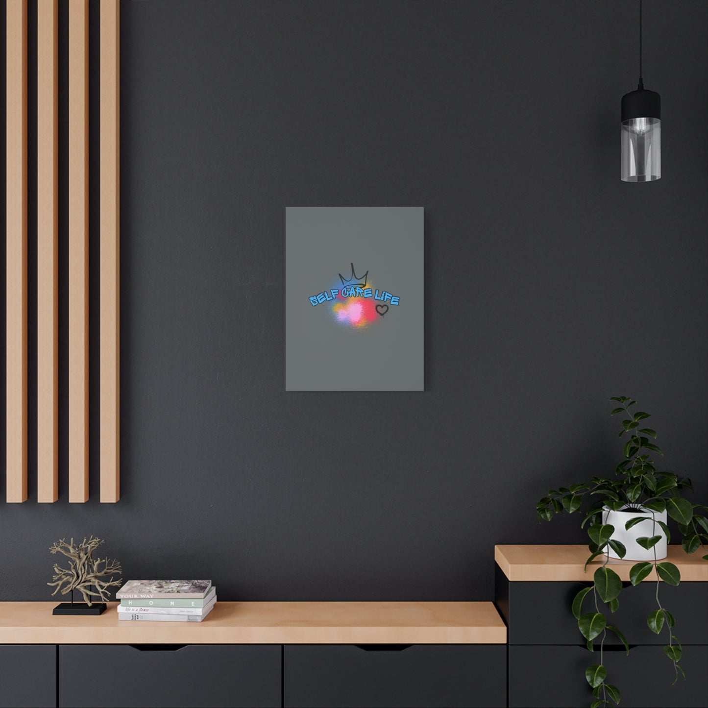 CANVAS - Self Care Life Blue Matte Canvas, Stretched, 1.25"
