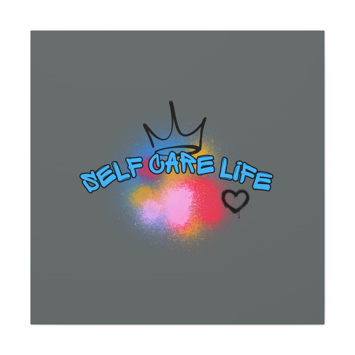 CANVAS - Self Care Life Blue Matte Canvas, Stretched, 1.25"