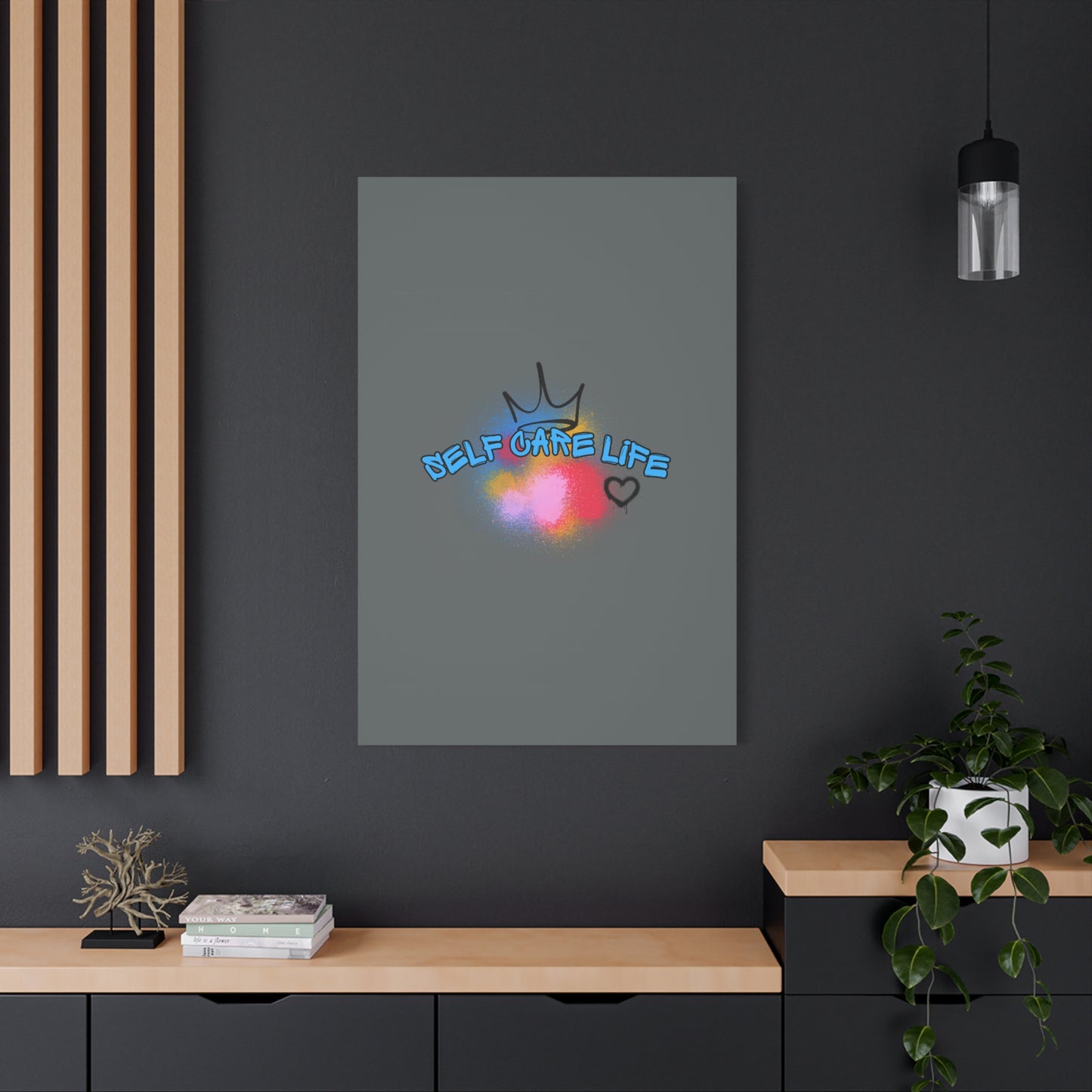 CANVAS - Self Care Life Blue Matte Canvas, Stretched, 1.25"