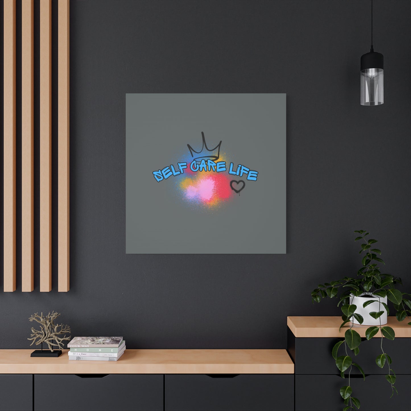 CANVAS - Self Care Life Blue Matte Canvas, Stretched, 1.25"