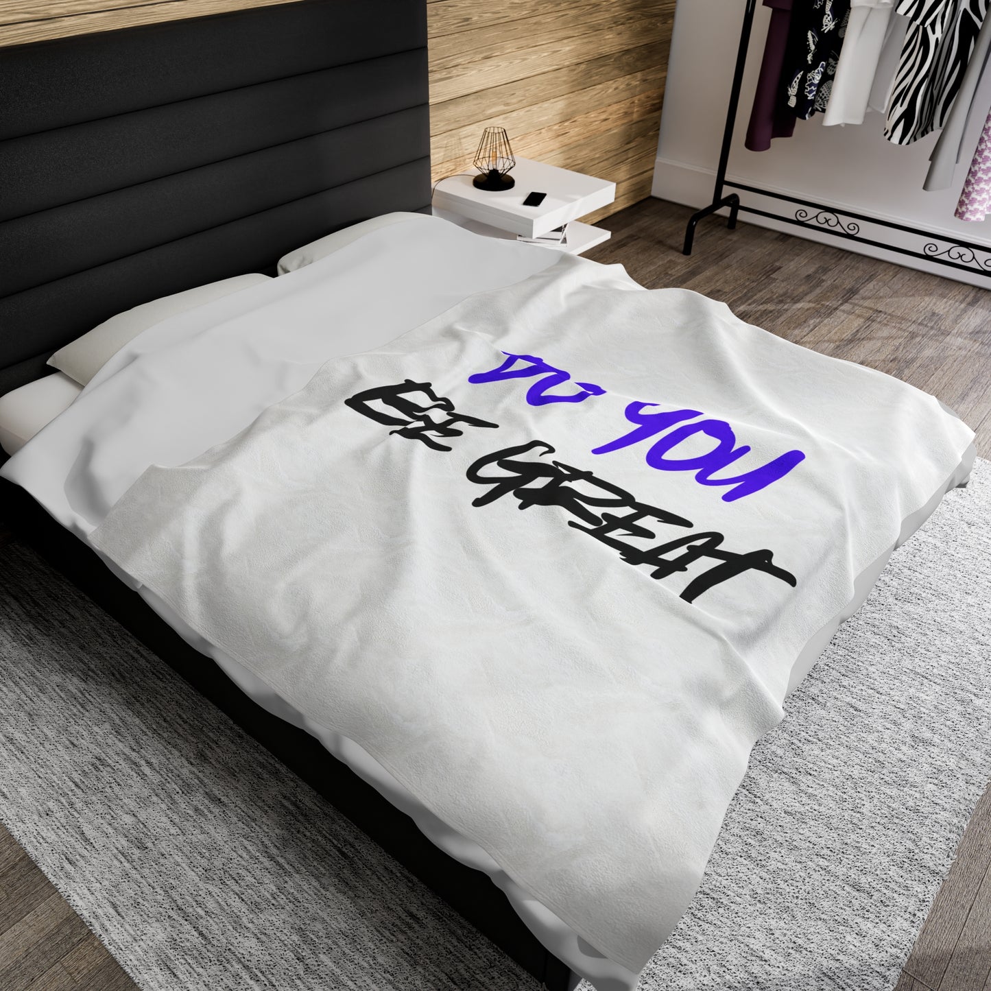 BLANKET - DO YOU BE GREAT Velveteen Plush Blanket