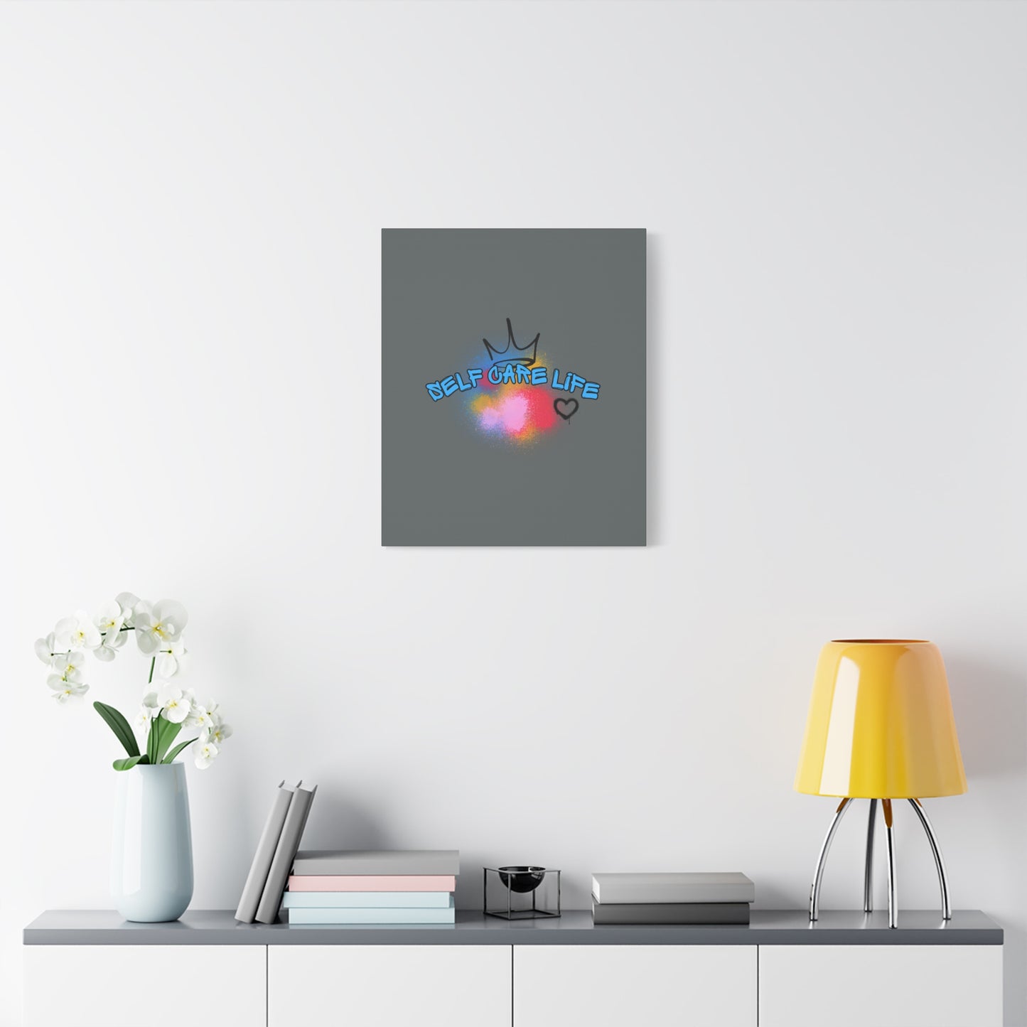 CANVAS - Self Care Life Blue Matte Canvas, Stretched, 1.25"
