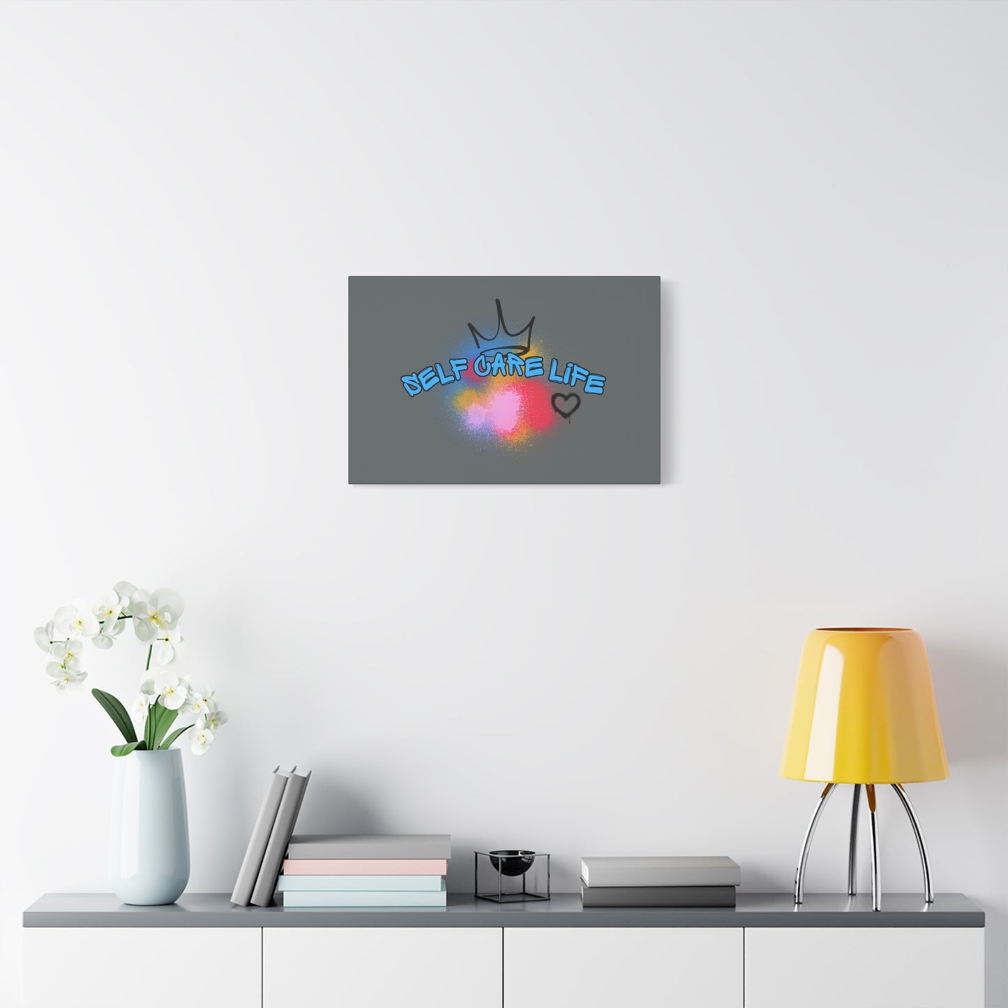 CANVAS - Self Care Life Blue Matte Canvas, Stretched, 1.25"