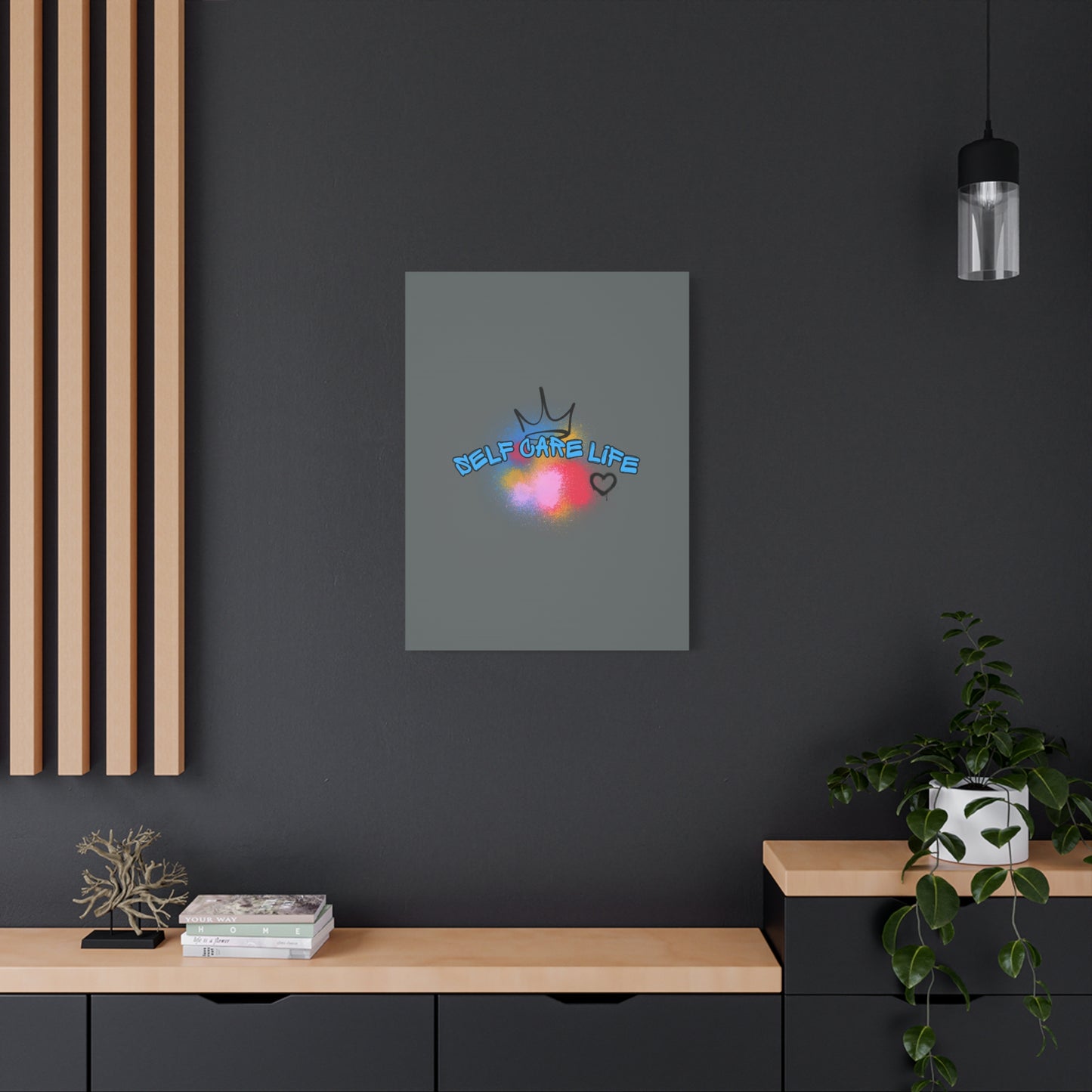 CANVAS - Self Care Life Blue Matte Canvas, Stretched, 1.25"
