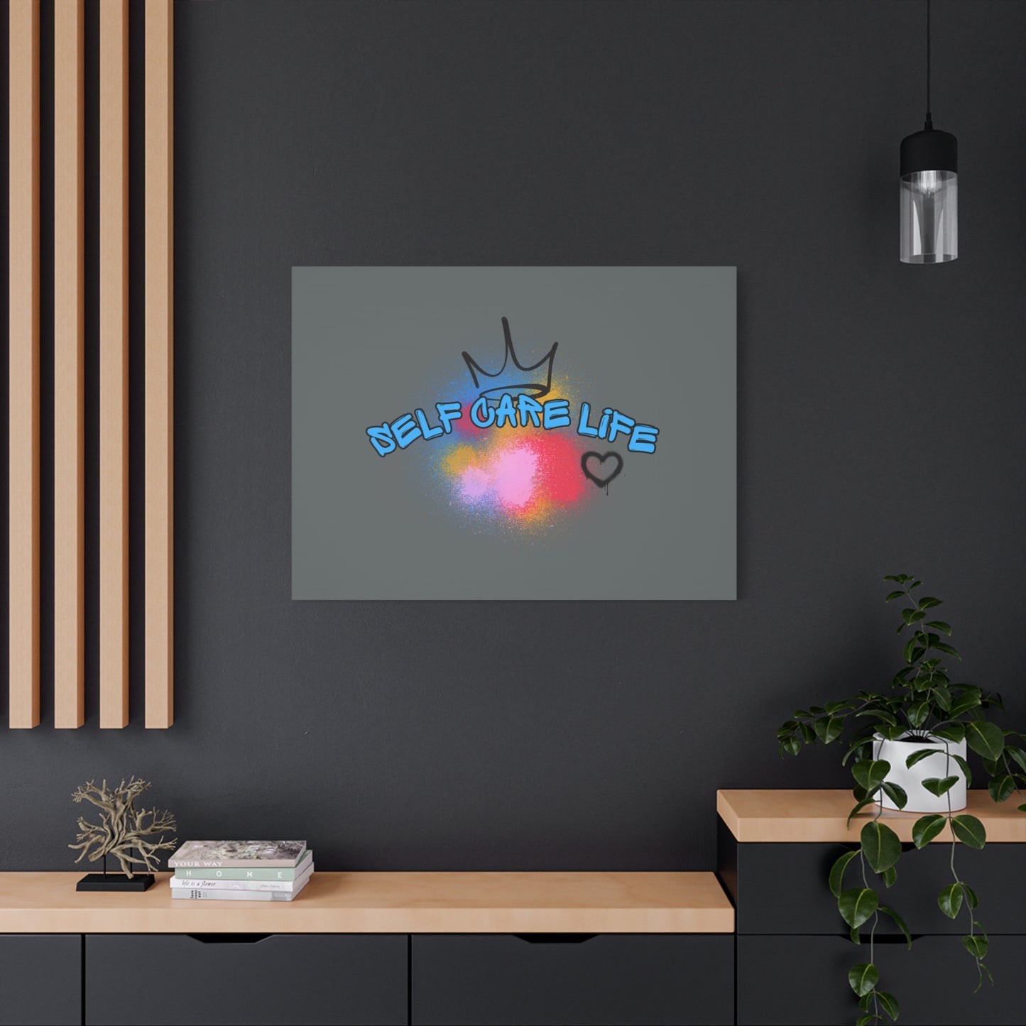 CANVAS - Self Care Life Blue Matte Canvas, Stretched, 1.25"