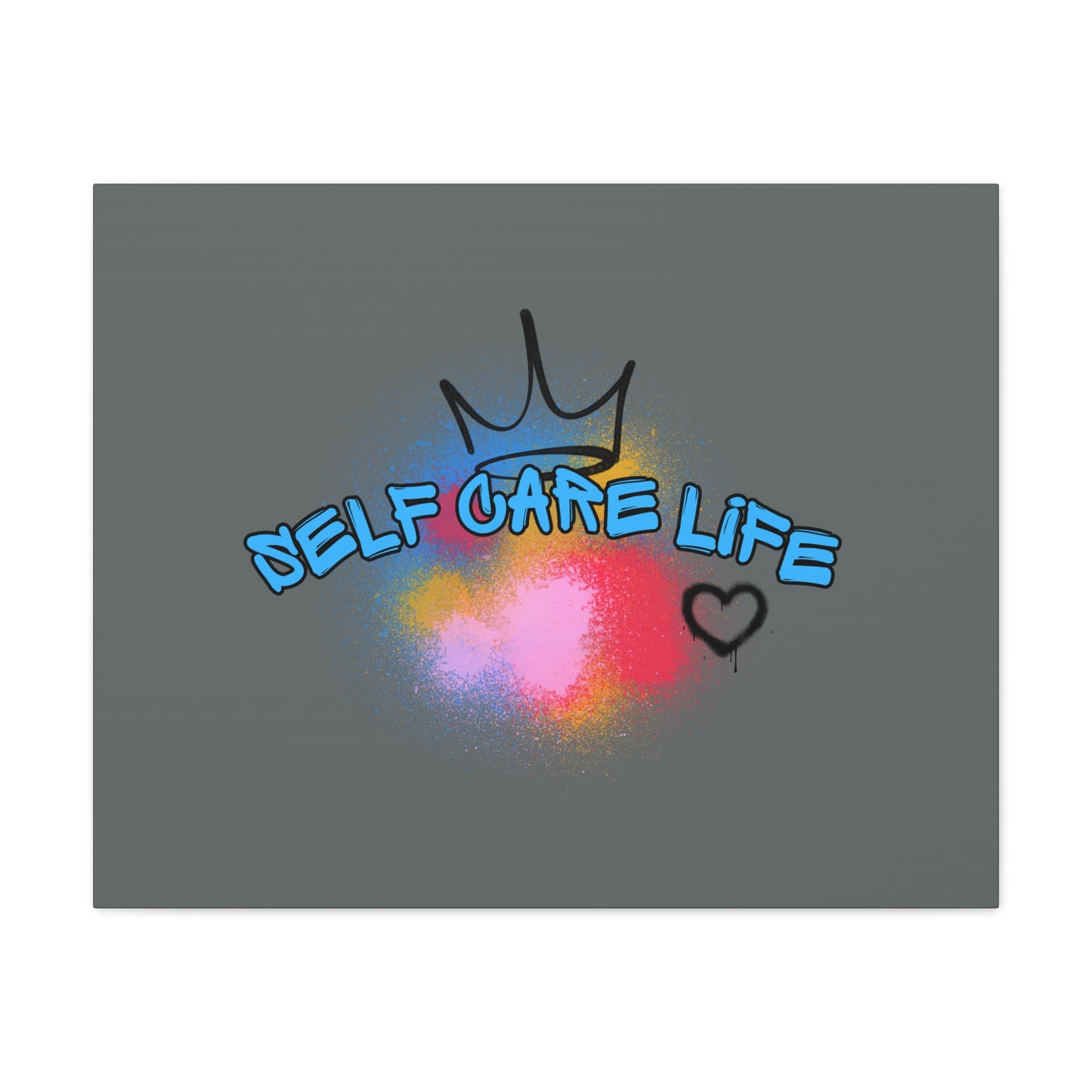 CANVAS - Self Care Life Blue Matte Canvas, Stretched, 1.25"