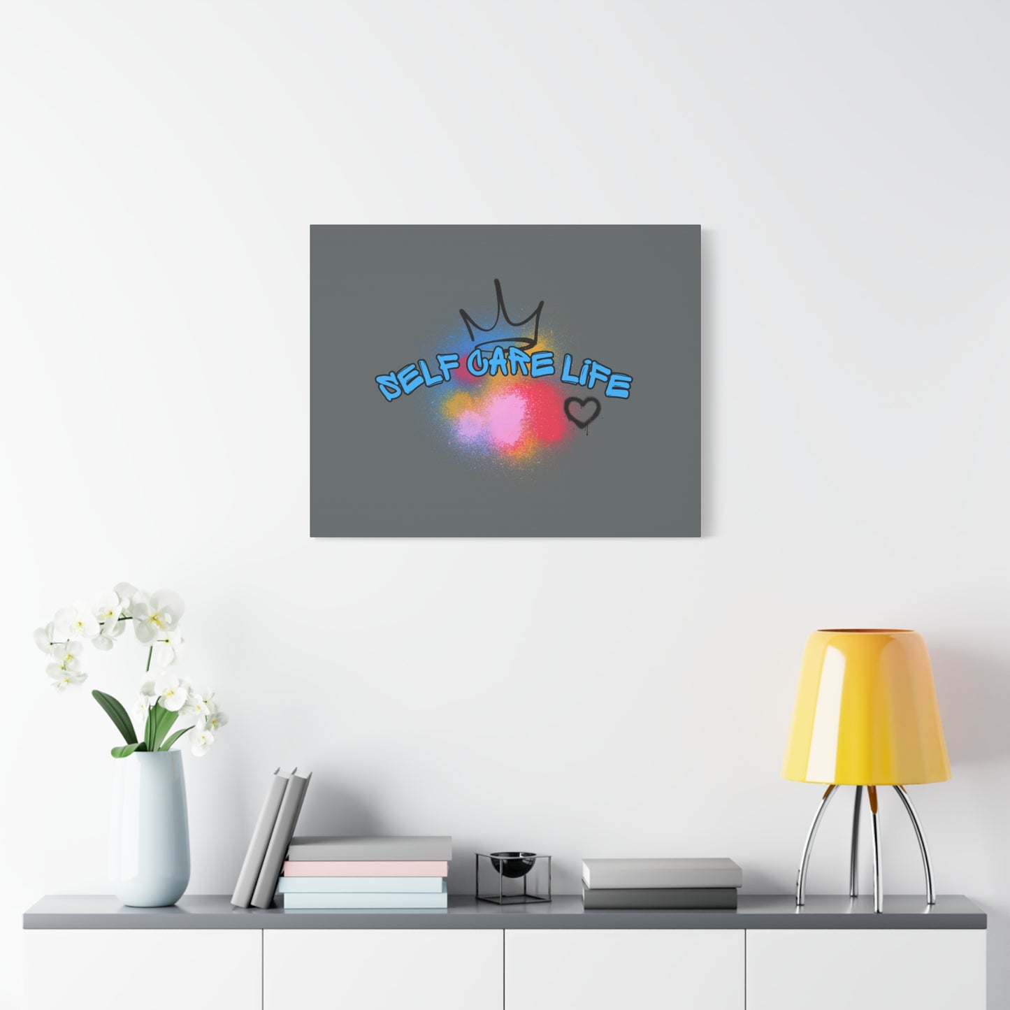 CANVAS - Self Care Life Blue Matte Canvas, Stretched, 1.25"