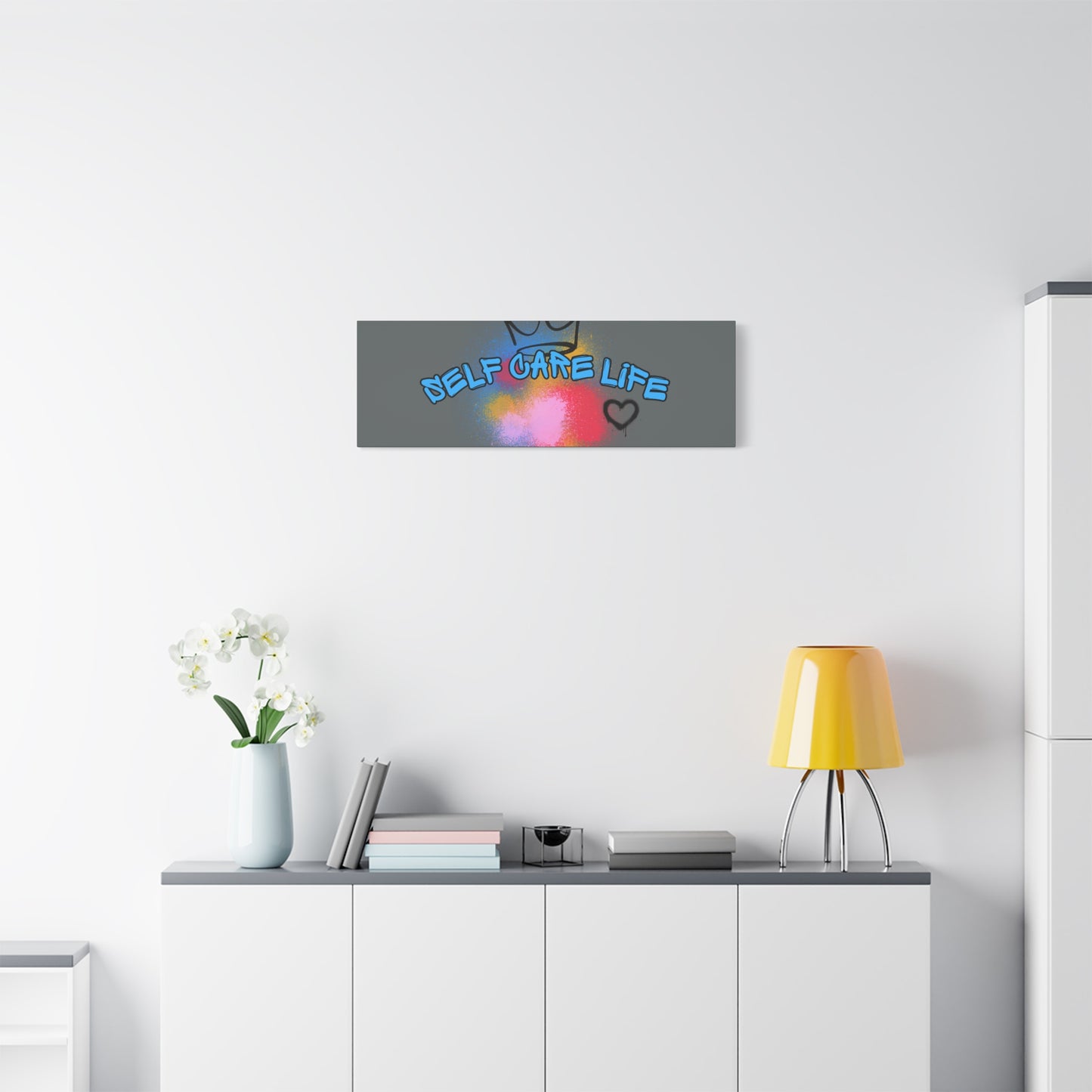 CANVAS - Self Care Life Blue Matte Canvas, Stretched, 1.25"