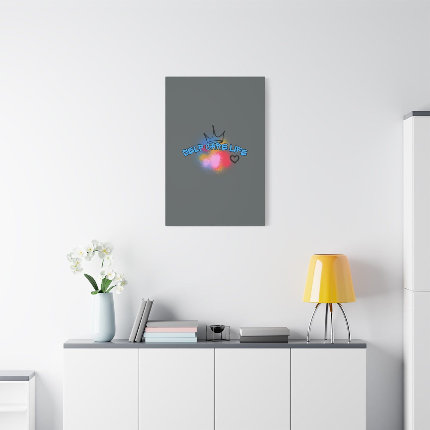 CANVAS - Self Care Life Blue Matte Canvas, Stretched, 1.25"