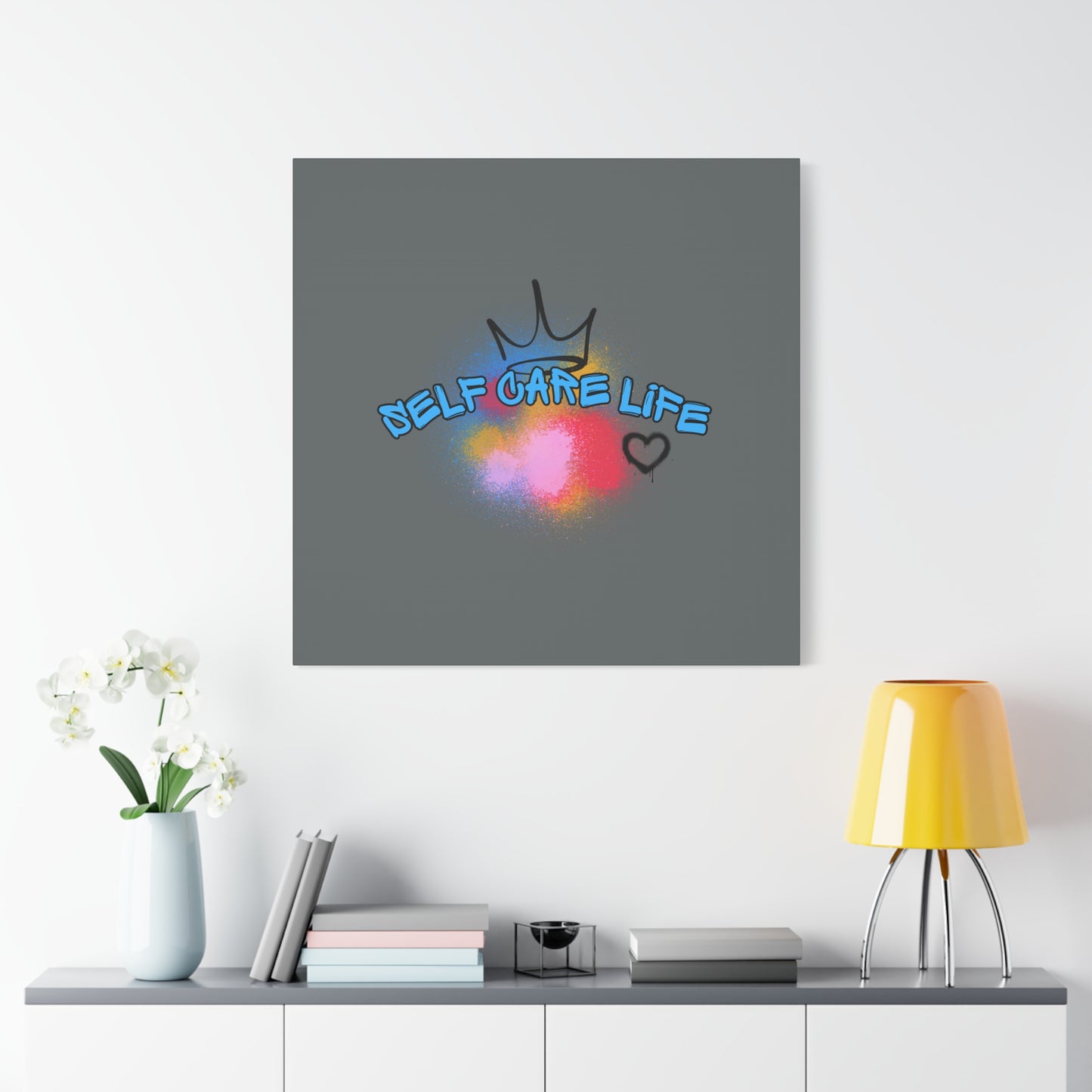 CANVAS - Self Care Life Blue Matte Canvas, Stretched, 1.25"