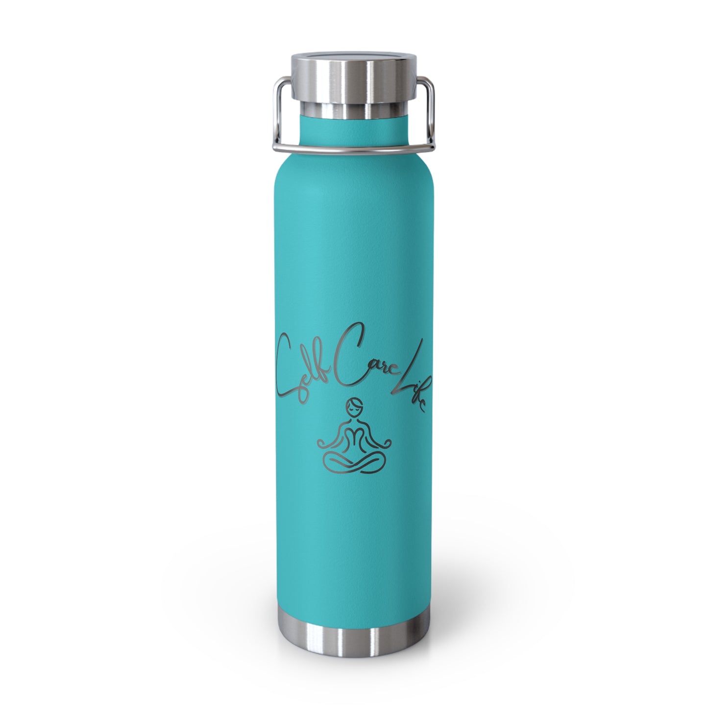 Self Care Life Yoga Inspirational Copper Vacuum Insulated Water Bottle – 22oz Self Care Vibe