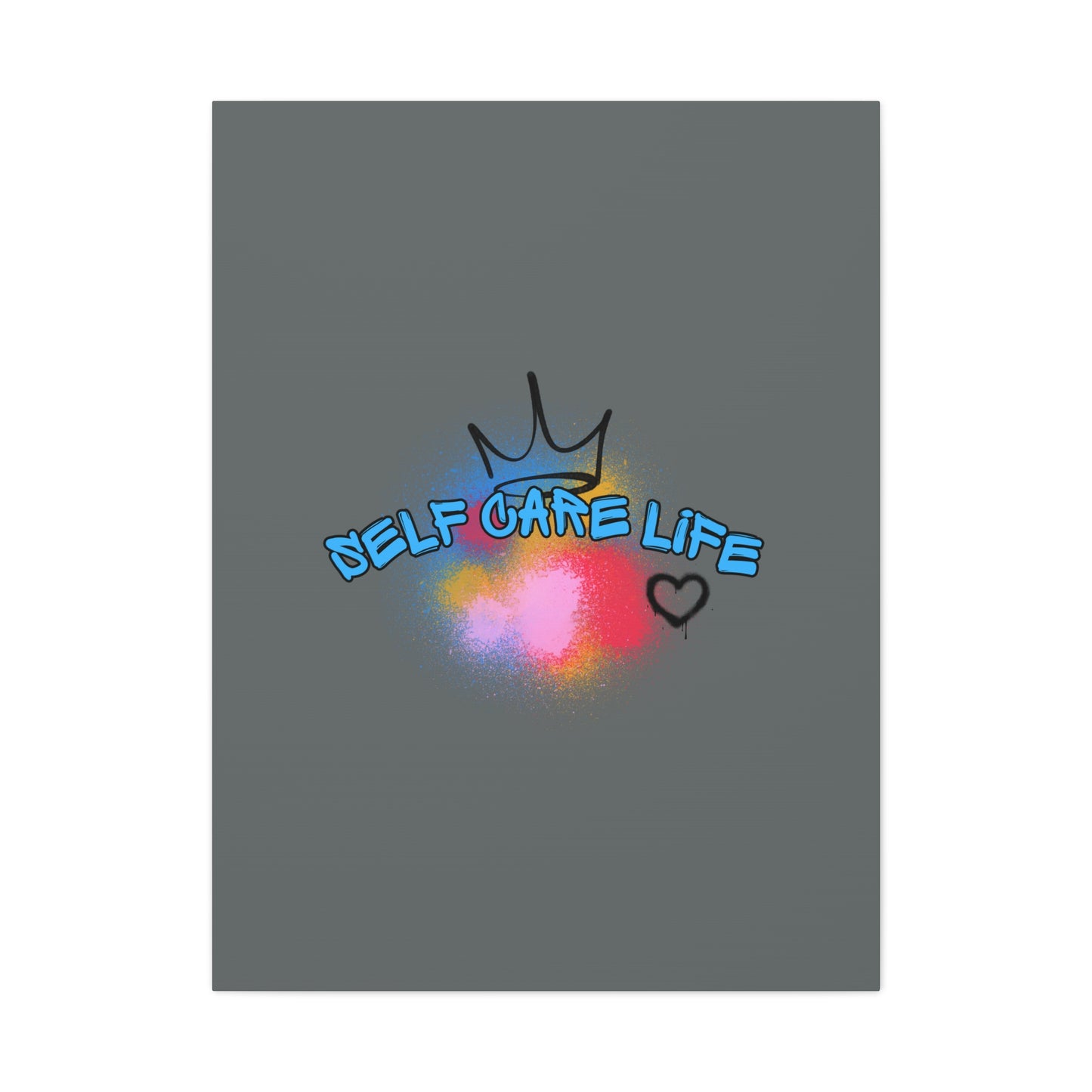 CANVAS - Self Care Life Blue Matte Canvas, Stretched, 1.25"