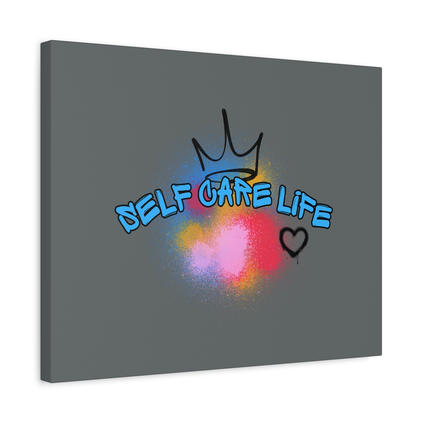 CANVAS - Self Care Life Blue Matte Canvas, Stretched, 1.25"