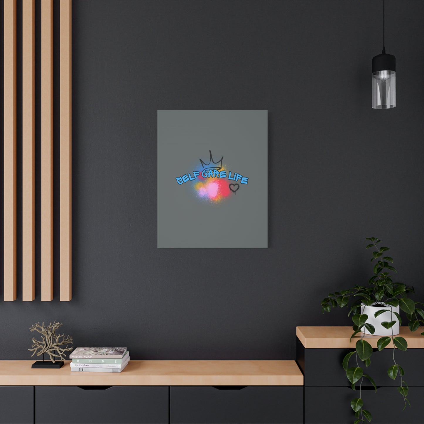 CANVAS - Self Care Life Blue Matte Canvas, Stretched, 1.25"