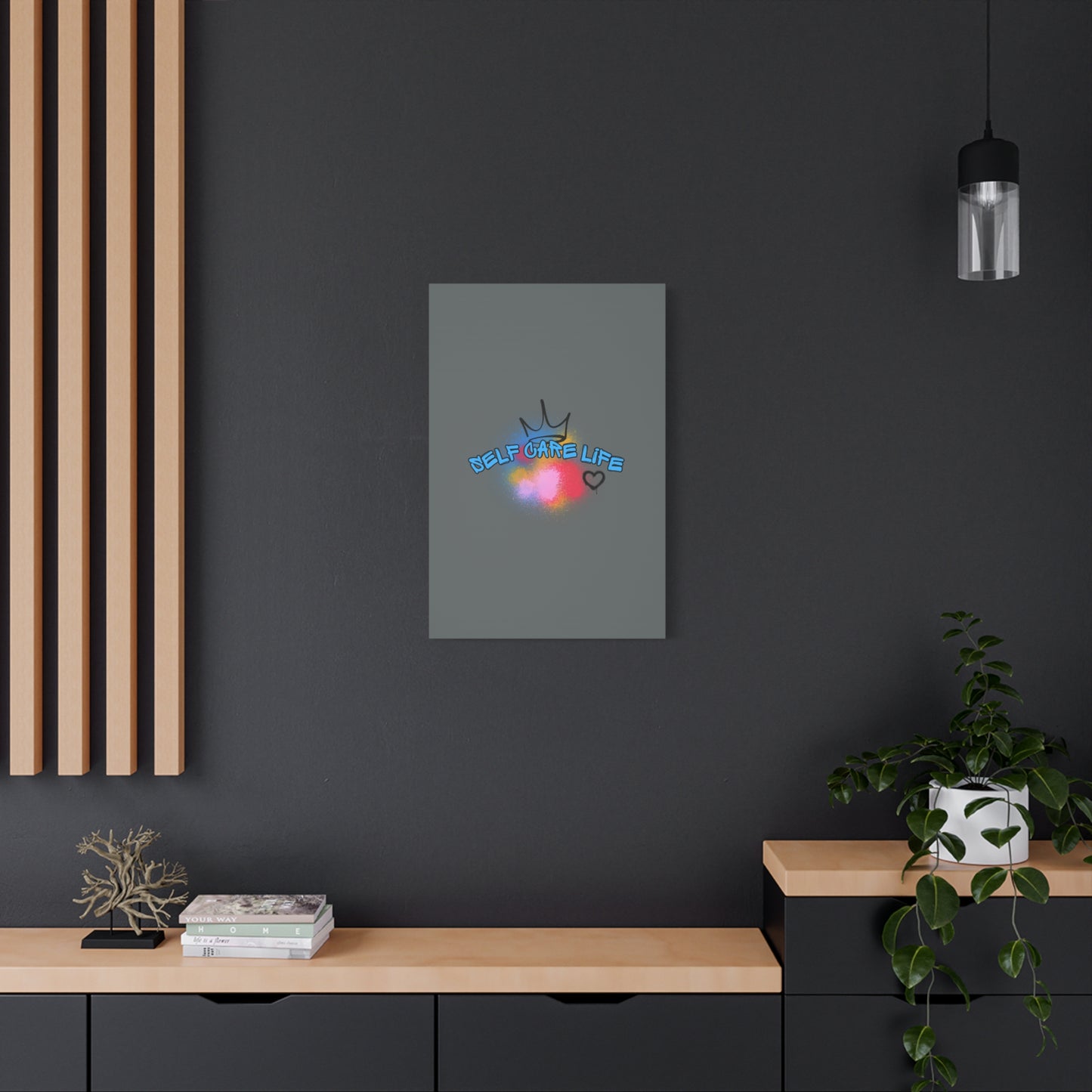 CANVAS - Self Care Life Blue Matte Canvas, Stretched, 1.25"