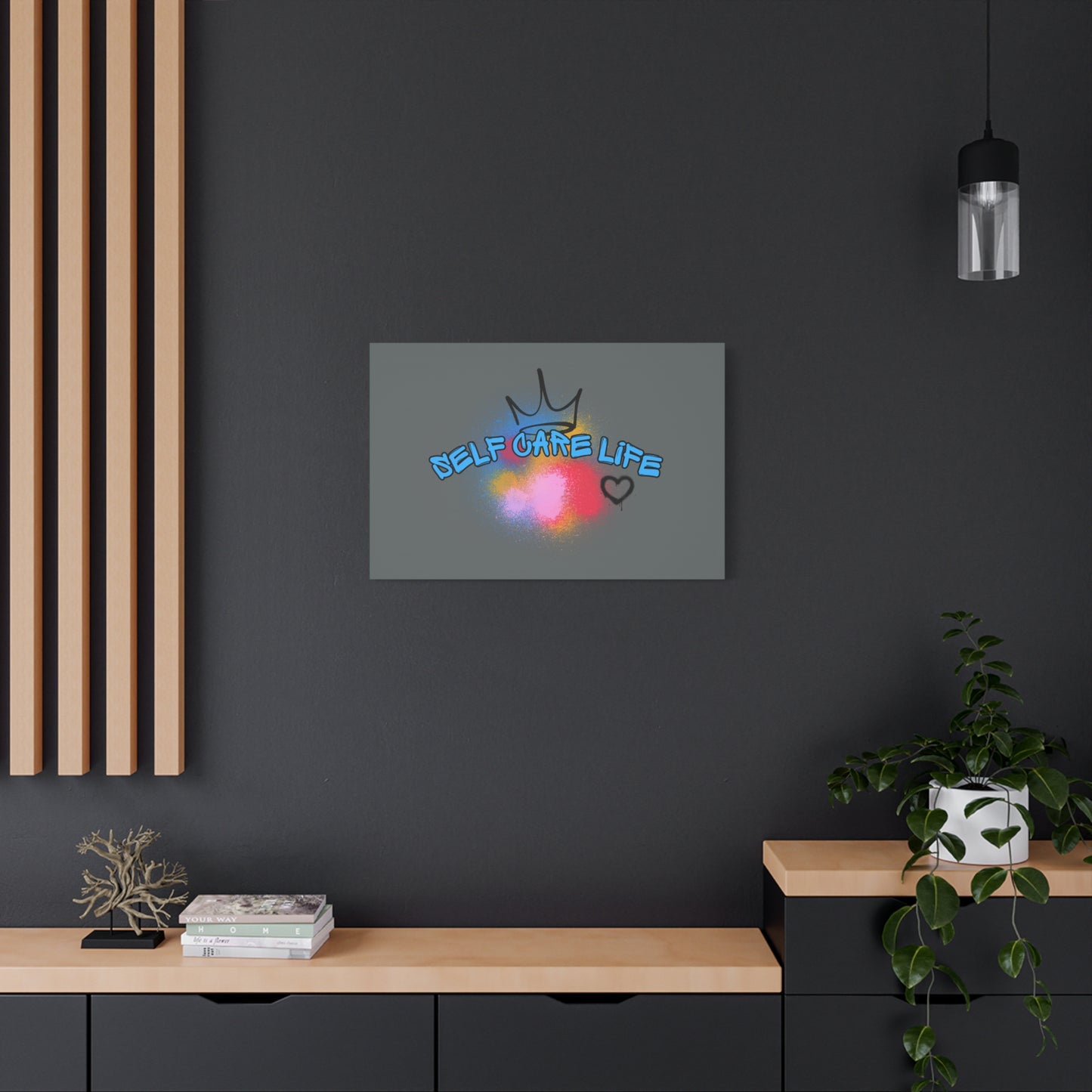 CANVAS - Self Care Life Blue Matte Canvas, Stretched, 1.25"