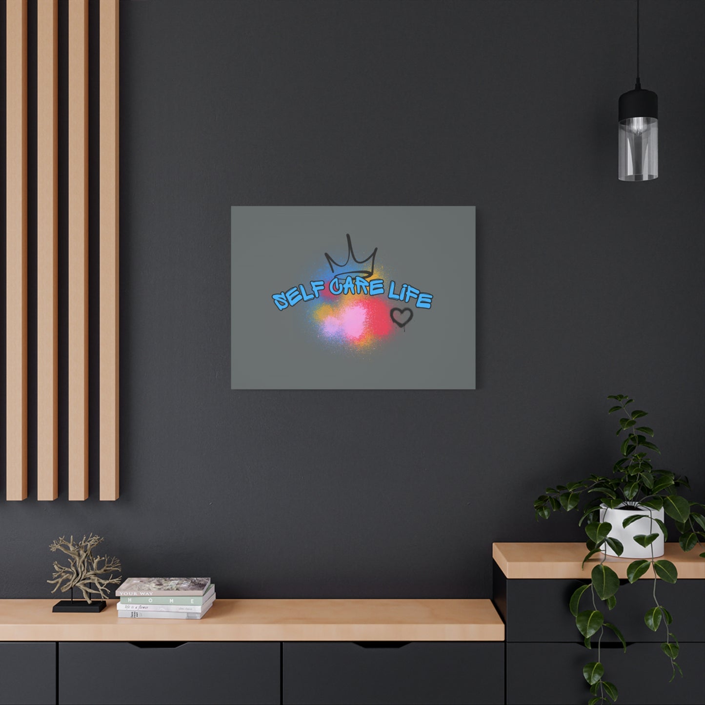 CANVAS - Self Care Life Blue Matte Canvas, Stretched, 1.25"