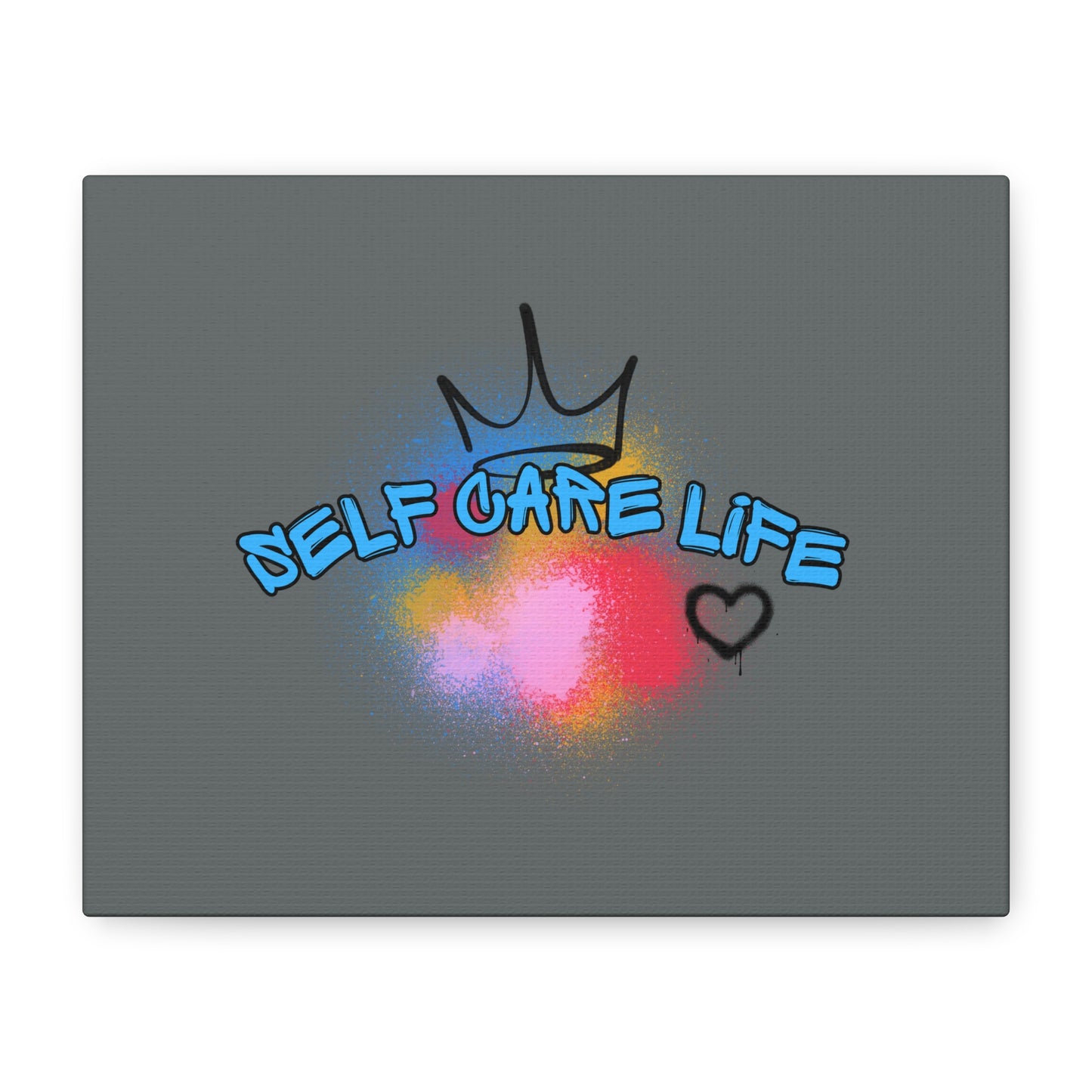 CANVAS - Self Care Life Blue Matte Canvas, Stretched, 1.25"