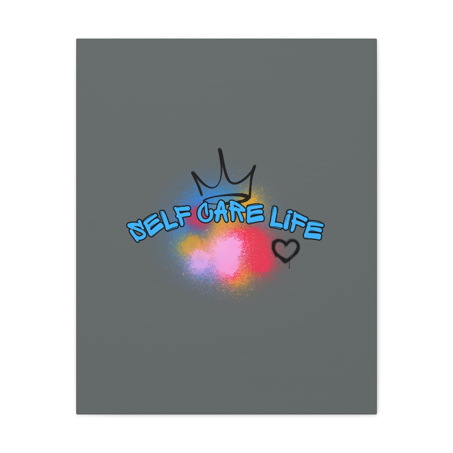 CANVAS - Self Care Life Blue Matte Canvas, Stretched, 1.25"
