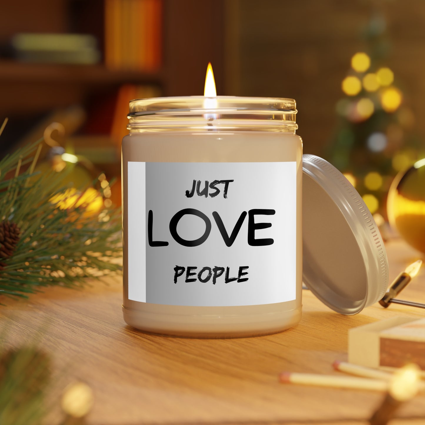 CANDLE - Just LOVE People Soy Candle, 9 oz