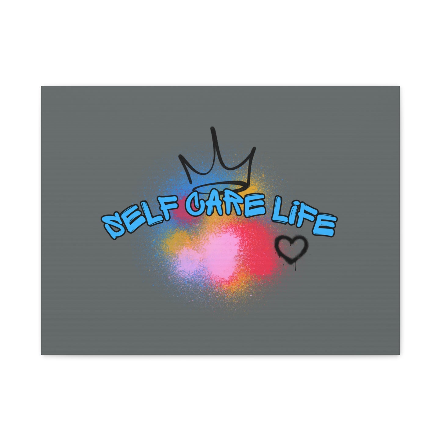 CANVAS - Self Care Life Blue Matte Canvas, Stretched, 1.25"
