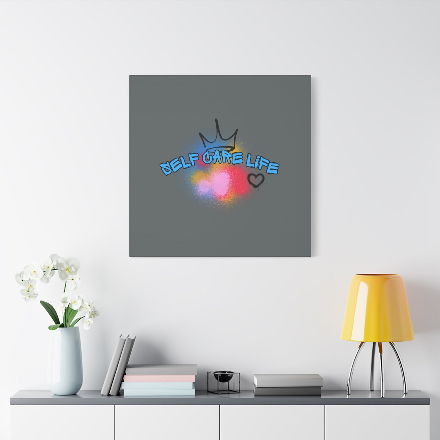 CANVAS - Self Care Life Blue Matte Canvas, Stretched, 1.25"