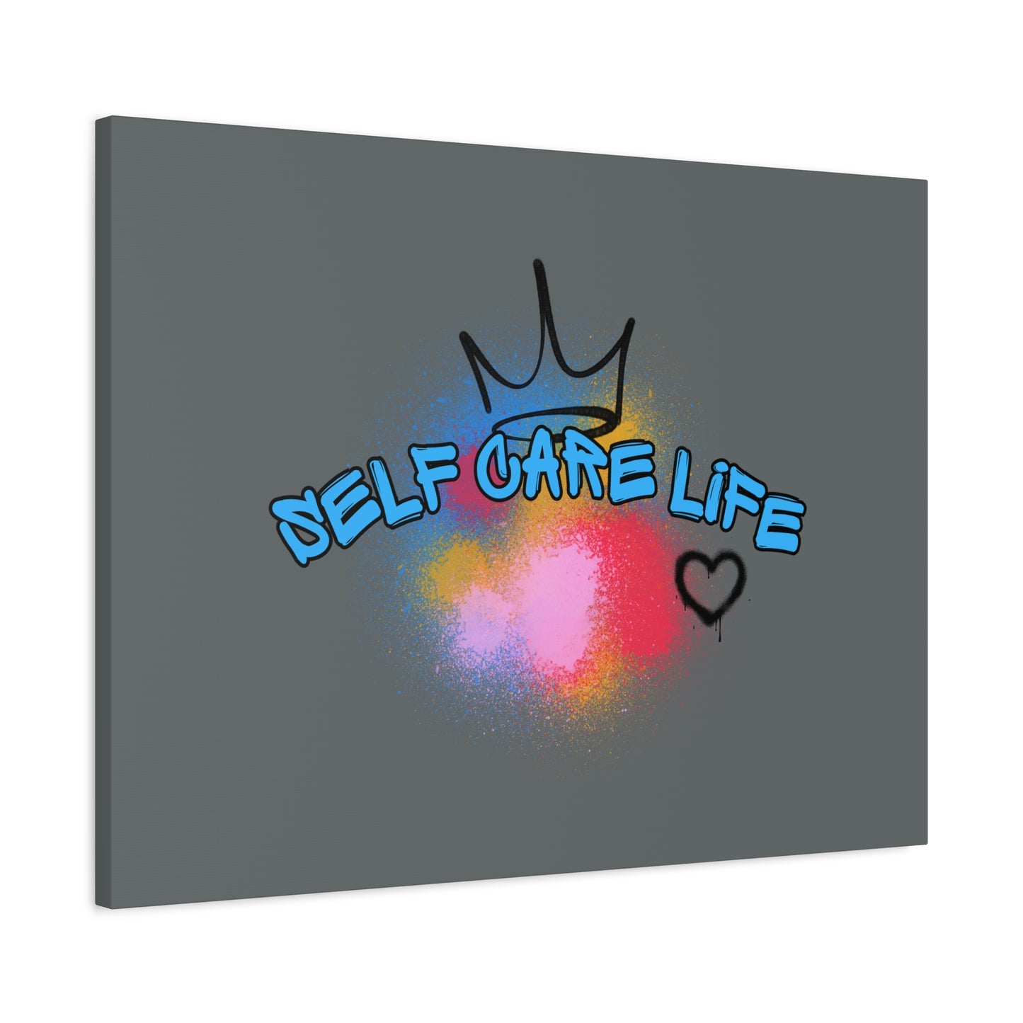 CANVAS - Self Care Life Blue Matte Canvas, Stretched, 1.25"