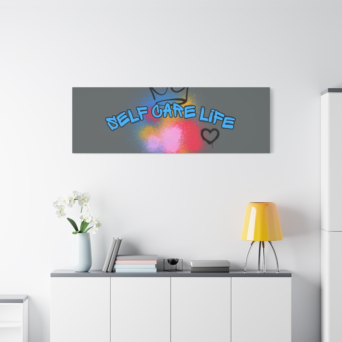 CANVAS - Self Care Life Blue Matte Canvas, Stretched, 1.25"