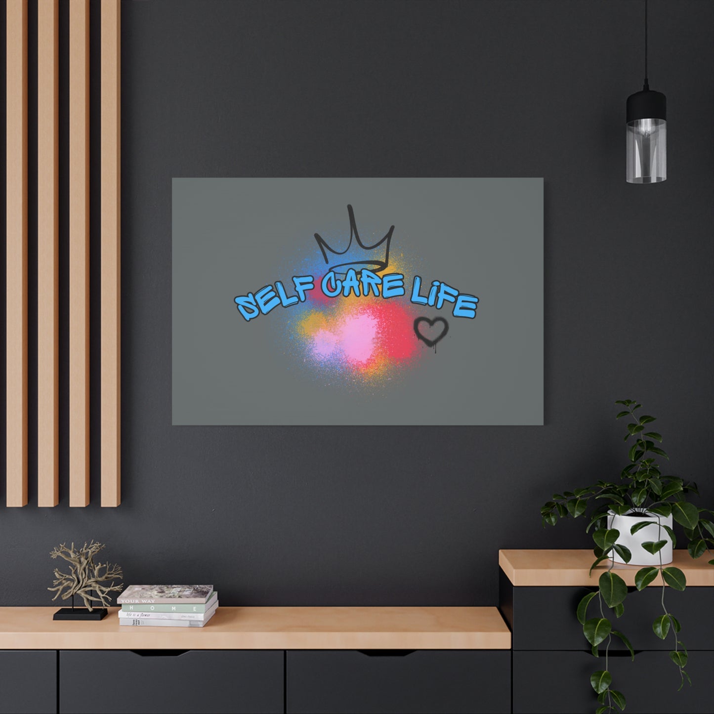 CANVAS - Self Care Life Blue Matte Canvas, Stretched, 1.25"