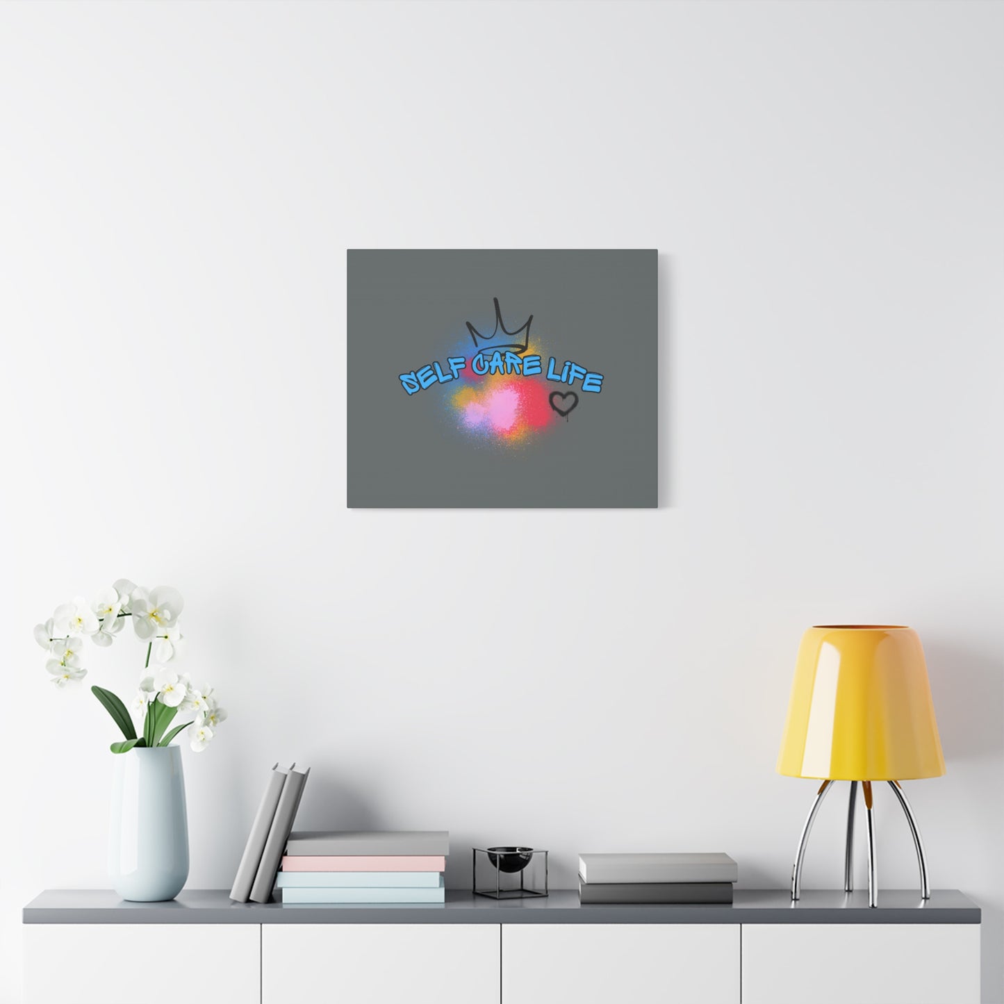 CANVAS - Self Care Life Blue Matte Canvas, Stretched, 1.25"