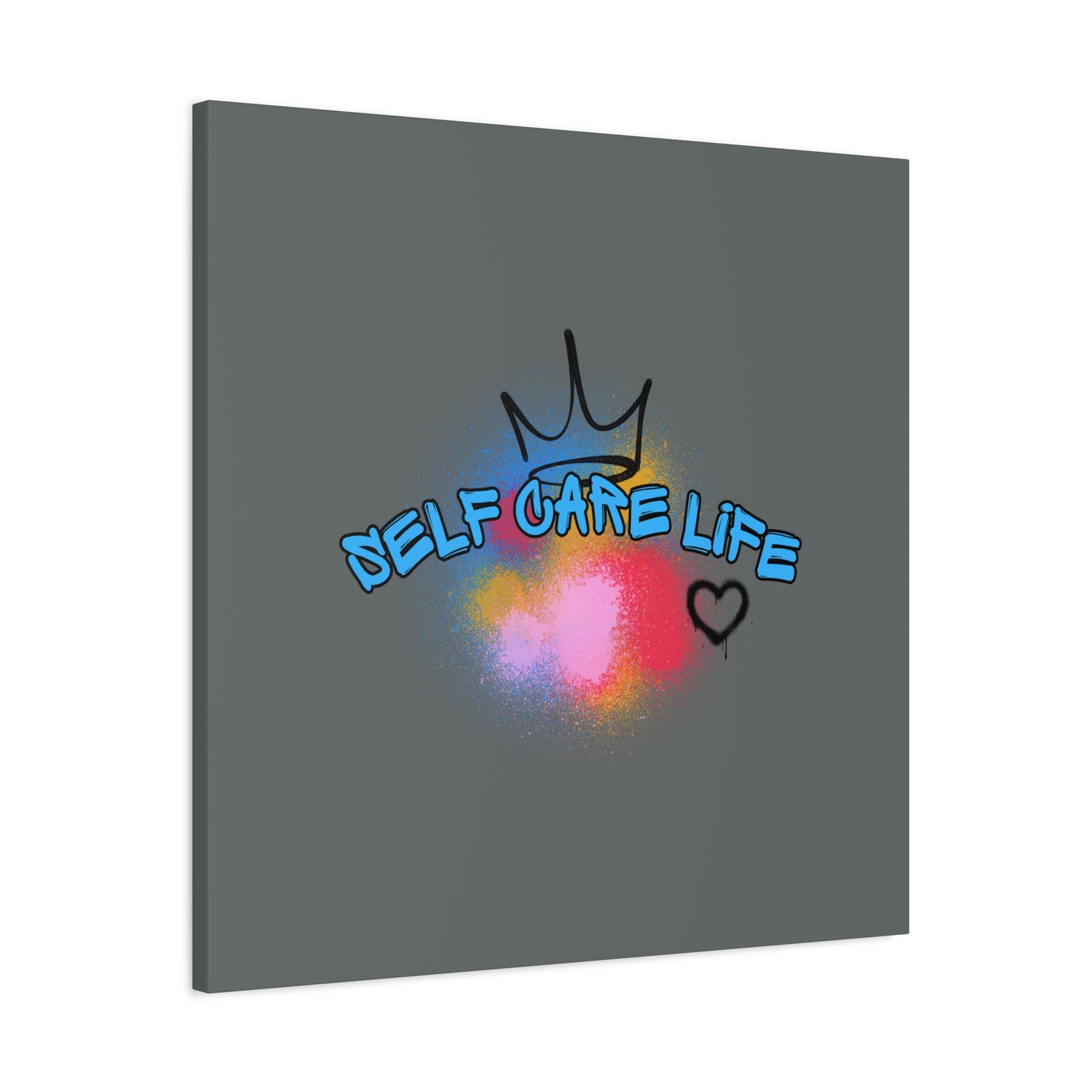 CANVAS - Self Care Life Blue Matte Canvas, Stretched, 1.25"