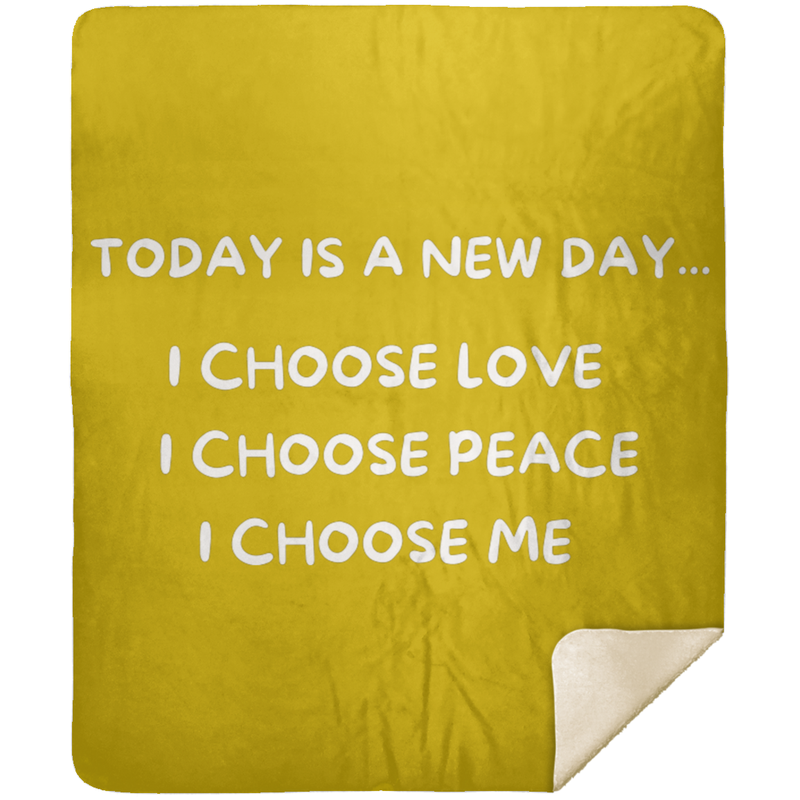 BLANKET - Today Is A New Day Premium Sherpa Blanket 50x60