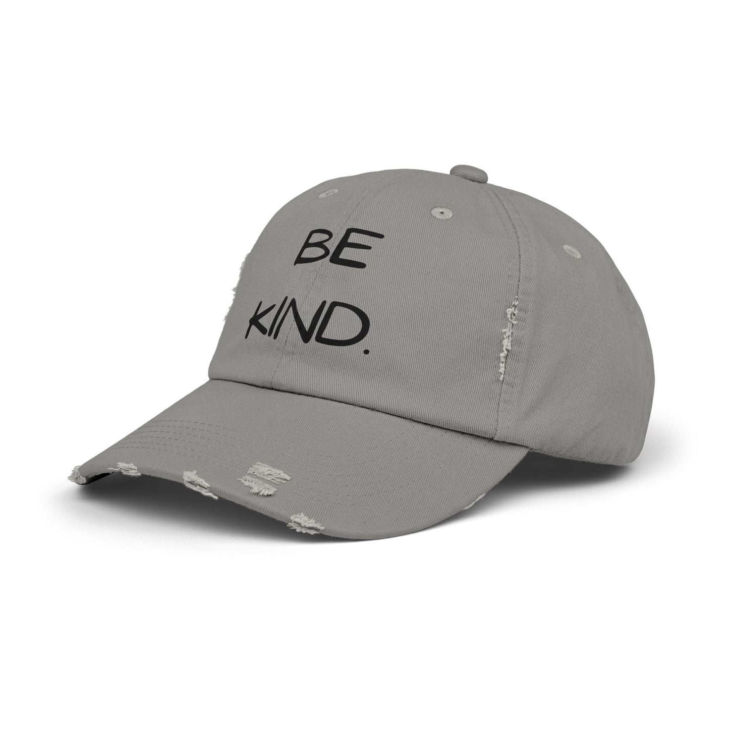BE KIND. Unisex Distressed Cap