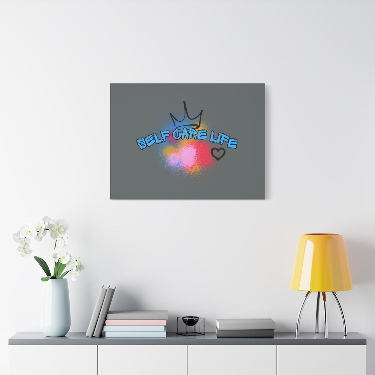 CANVAS - Self Care Life Blue Matte Canvas, Stretched, 1.25"