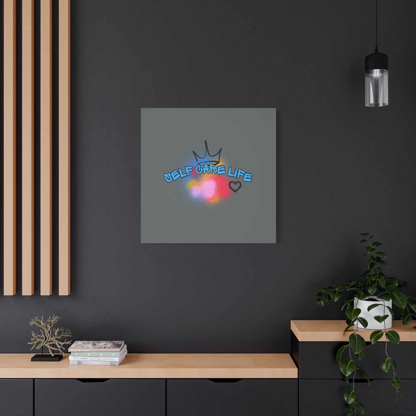 CANVAS - Self Care Life Blue Matte Canvas, Stretched, 1.25"