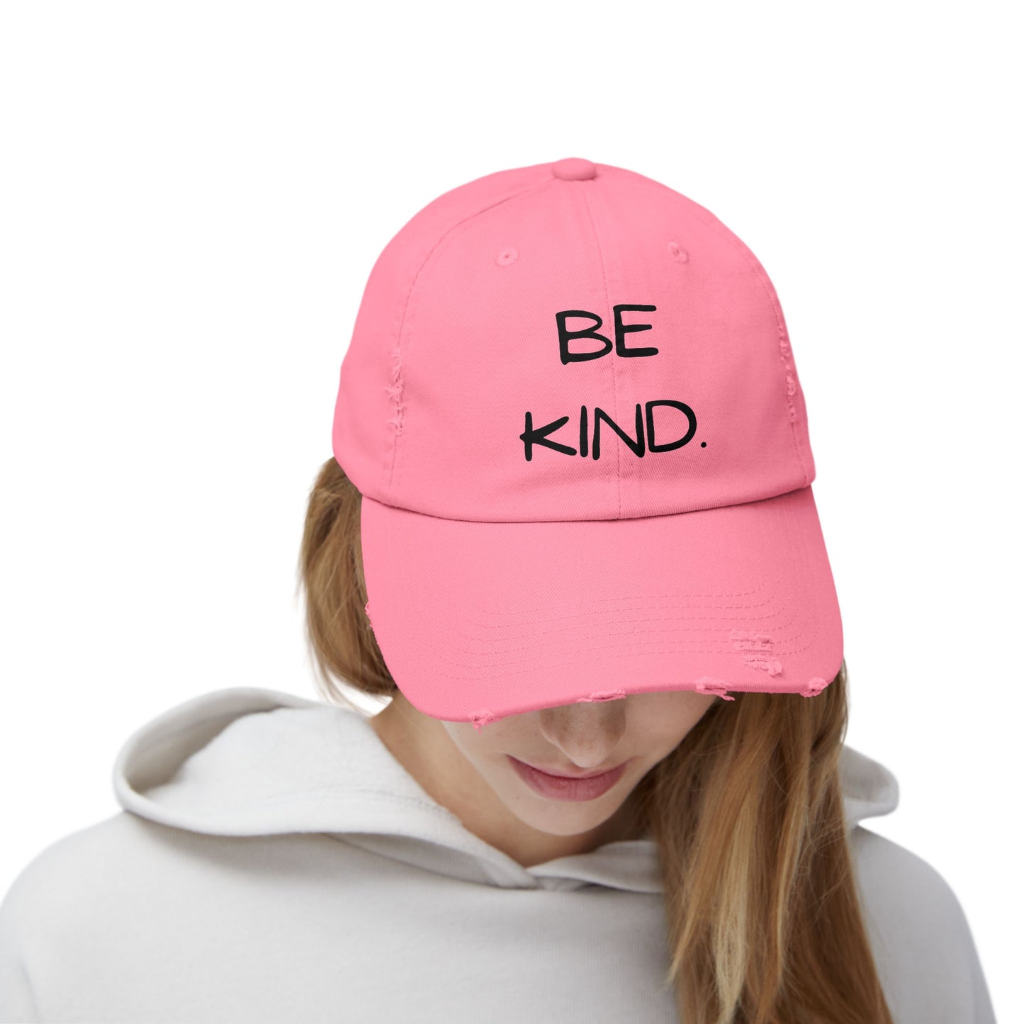 BE KIND. Unisex Distressed Cap