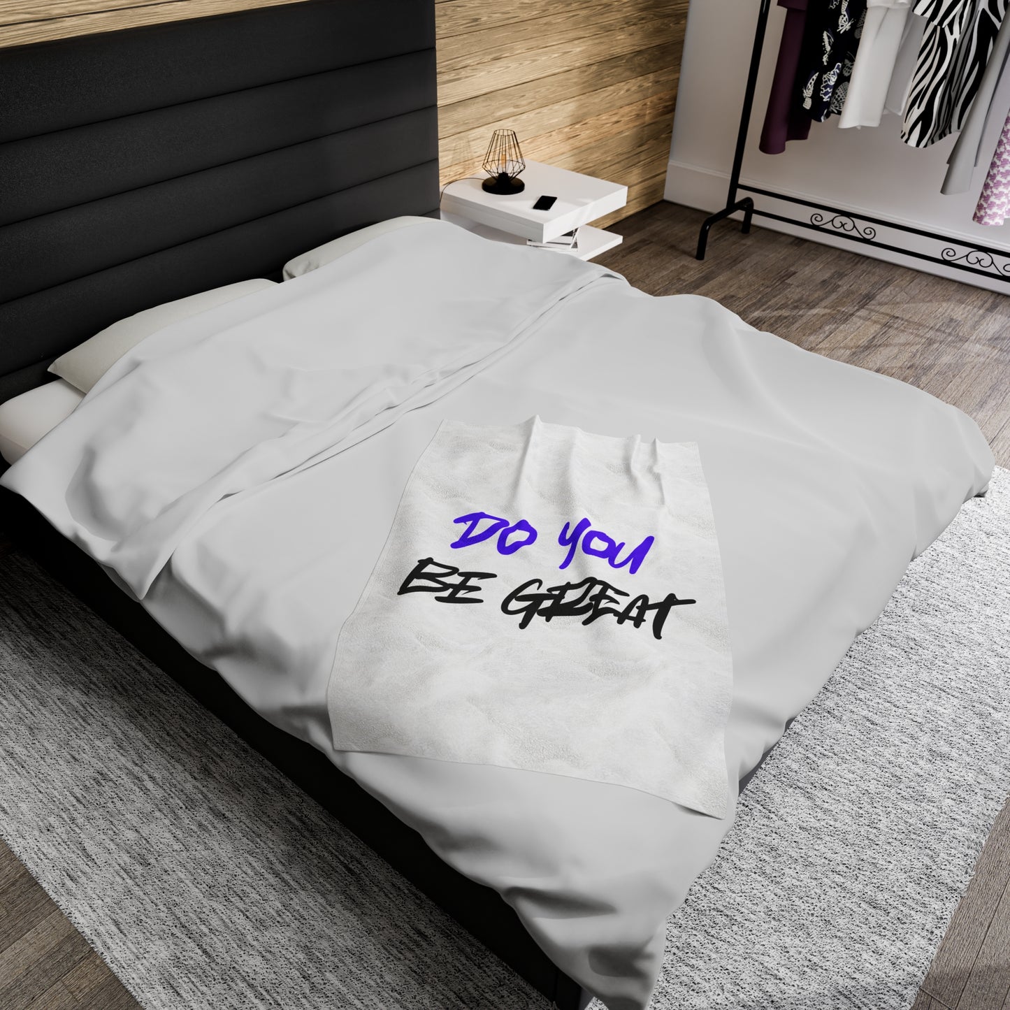 BLANKET - DO YOU BE GREAT Velveteen Plush Blanket