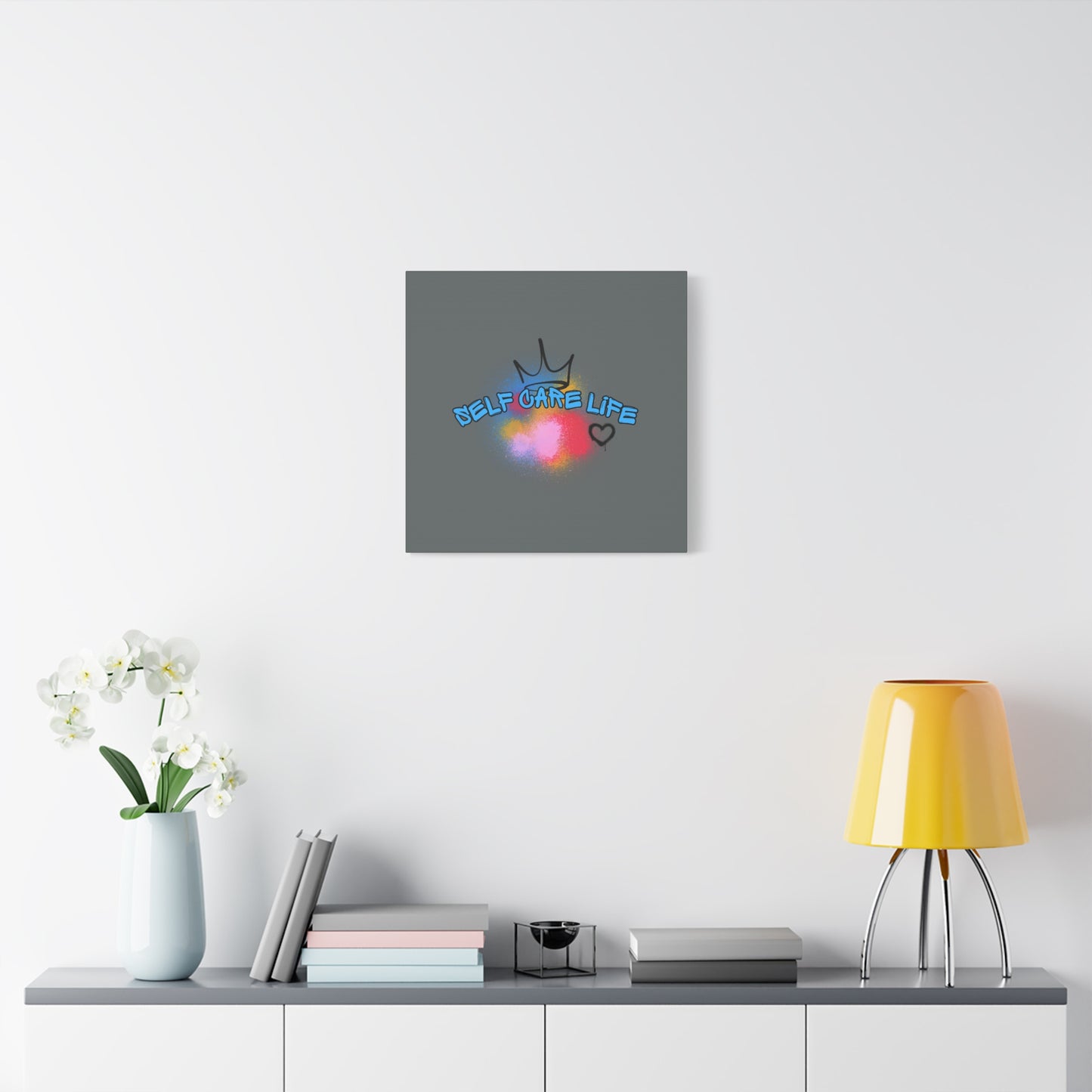 CANVAS - Self Care Life Blue Matte Canvas, Stretched, 1.25"