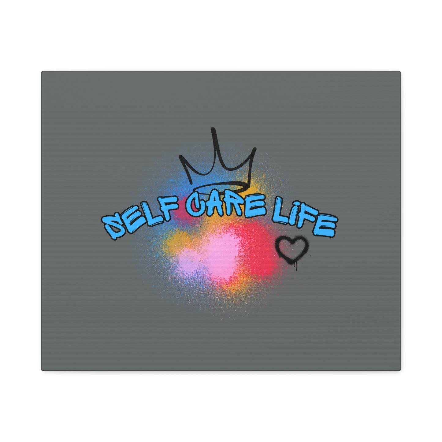 CANVAS - Self Care Life Blue Matte Canvas, Stretched, 1.25"