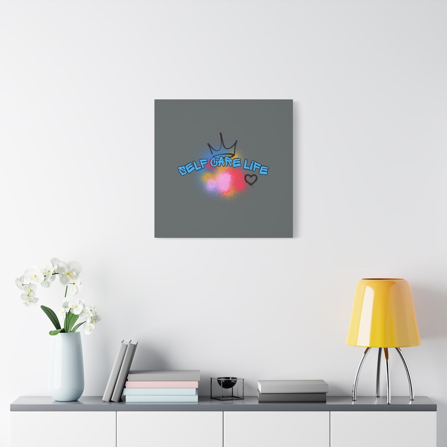 CANVAS - Self Care Life Blue Matte Canvas, Stretched, 1.25"