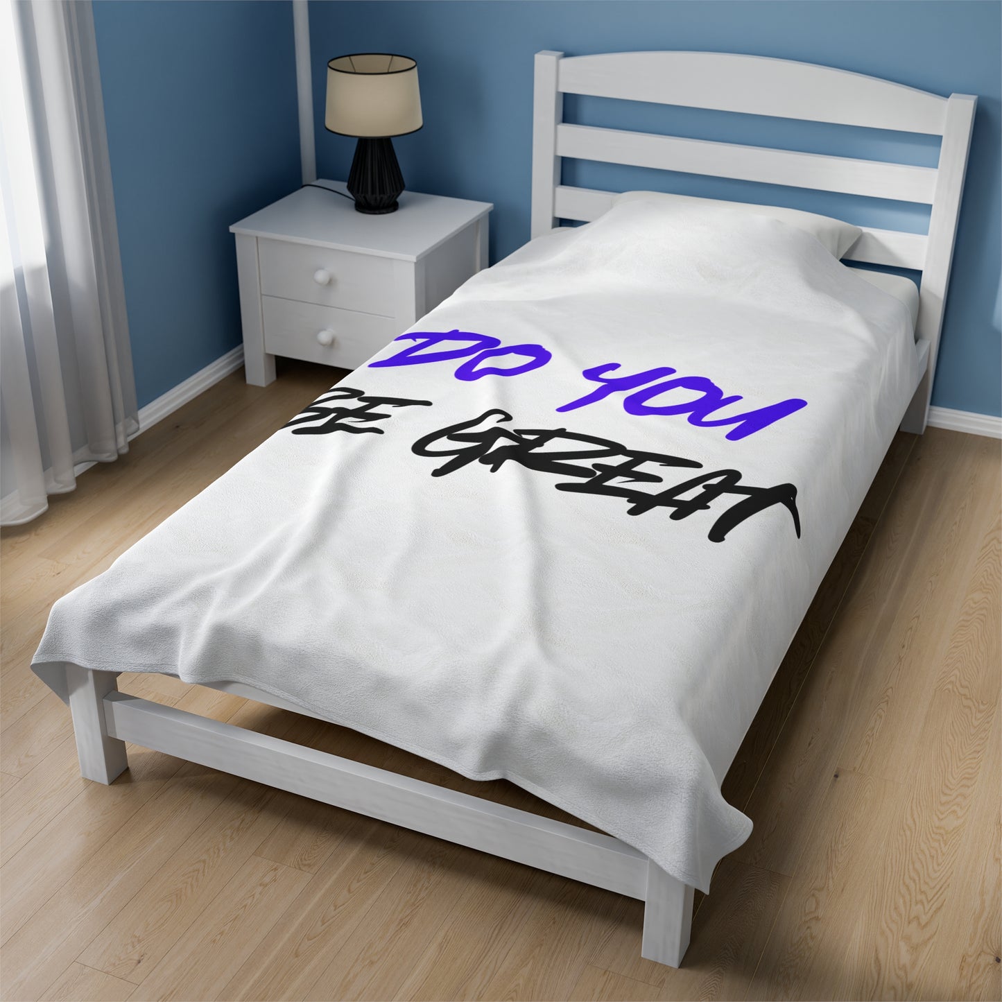 BLANKET - DO YOU BE GREAT Velveteen Plush Blanket